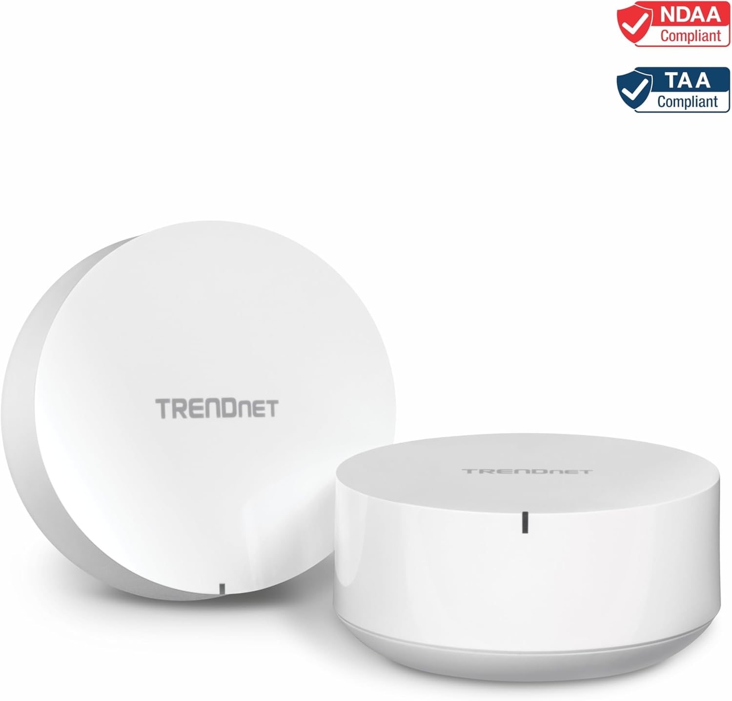 TRENDnet AC2200 WiFi Mesh Router System, TEW-830MDR2K, Includes 2 Mesh Routers, App-Based Setup, Expanded Coverage (Up to 4,000 Sq Ft. Home), Supports 2.4GHz/5GHz, NDAA & TAA Compliant, White