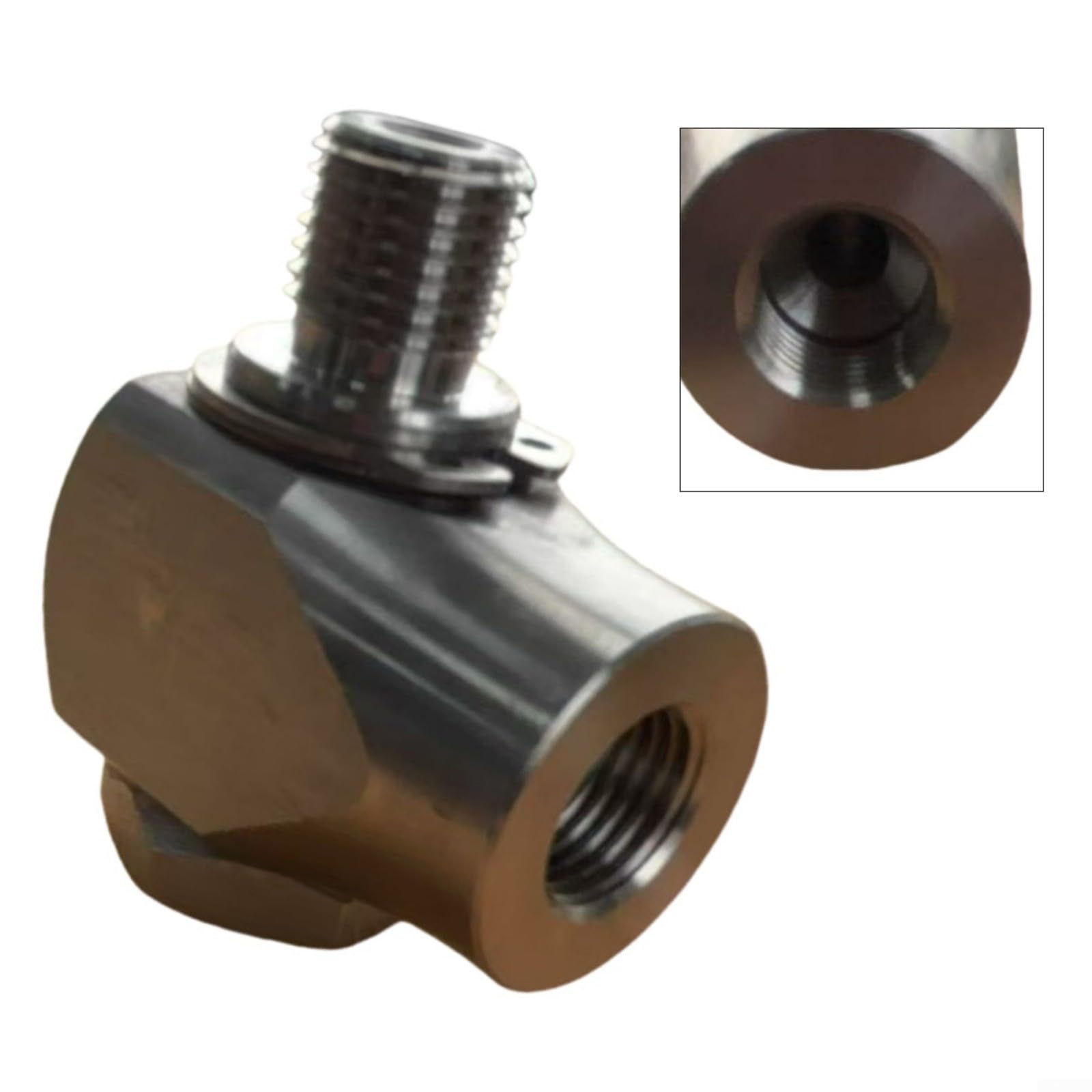 Giunto girevole ad alta pressione rondella per autolavaggio, 360 gradi, giunto girevole Sw90 1/4 3/8 304, connettore rotante in acciaio inox, 4050Psi(G1/4)