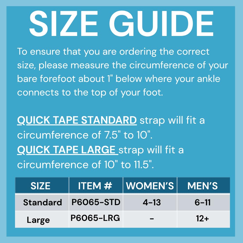Cinta de soporte para fascitis plantar de 1 pieza (estándar de mujer 5 a 11 de hombre)