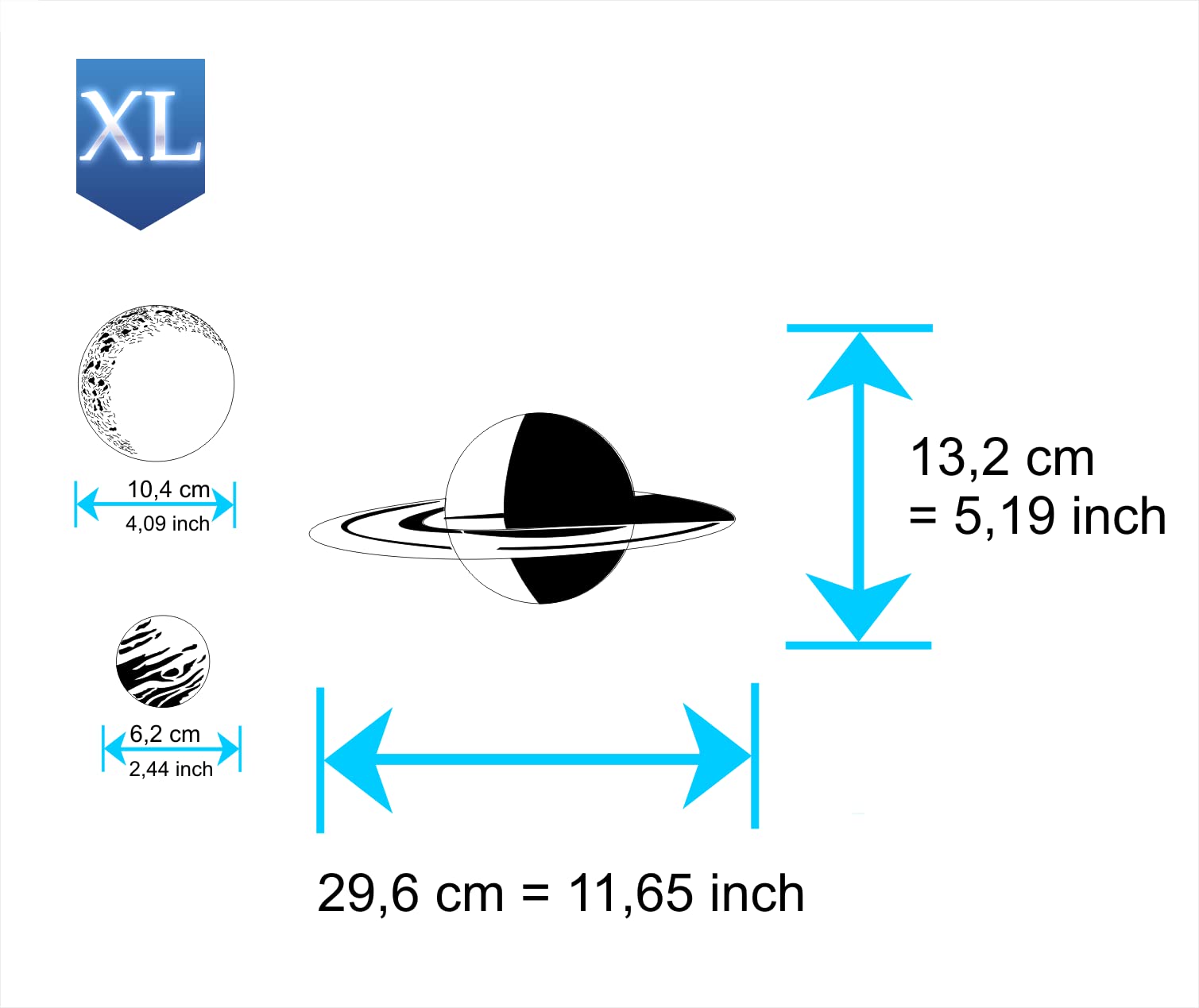 AS-138 Space Airbrushschablone Step by Step Grösse XL