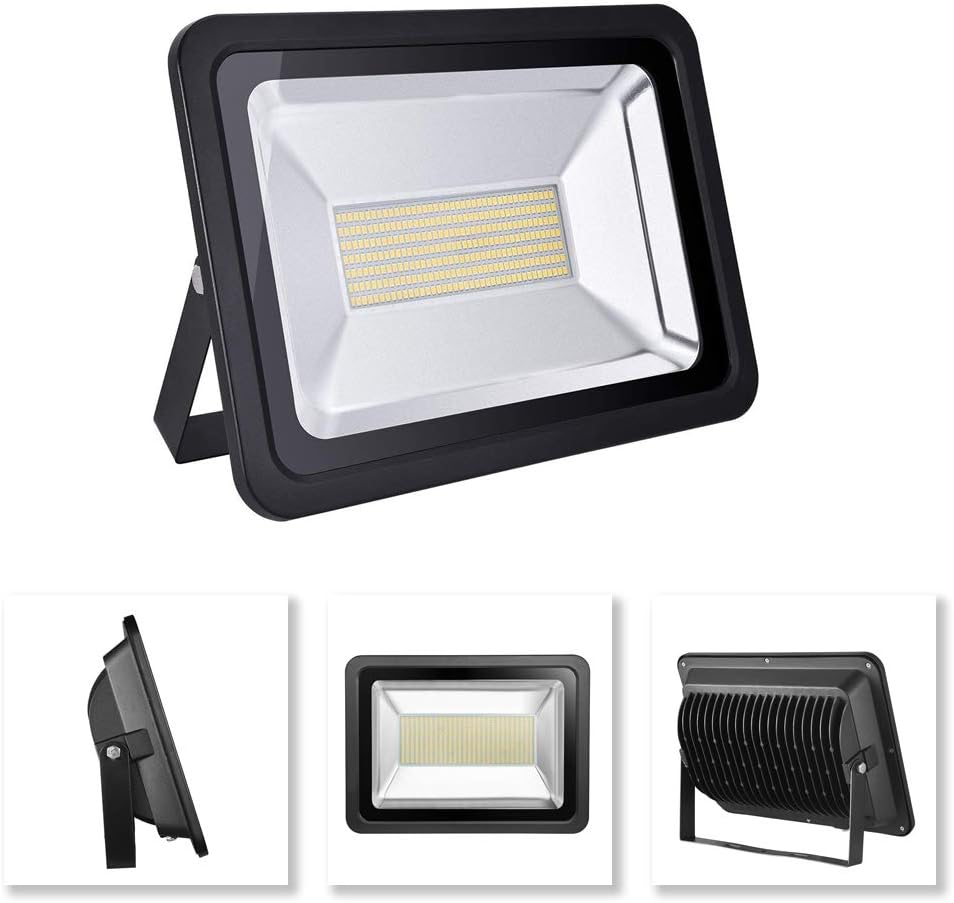 LED Flood Light, 150W 500W 1000W floodlight Wall Lamp, IP65 Waterproof, AC 220V Spotlight, Outdoor Industrial Light Super Bright Security Lights for Garden, Warehouse, Square (Warm White, 500W)