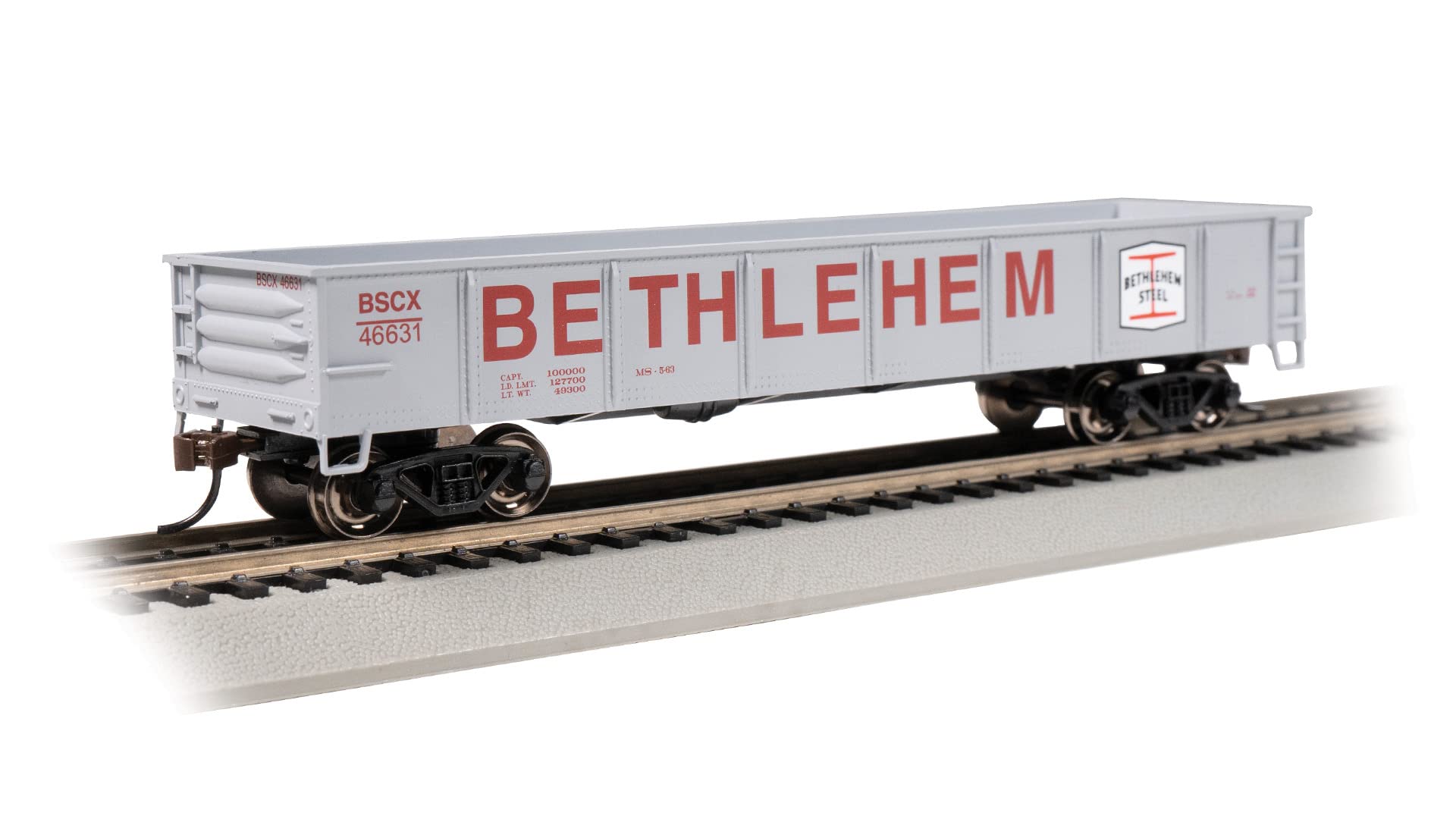 Voie H0 - Wagon de marchandises Gondola Bethléem Steel