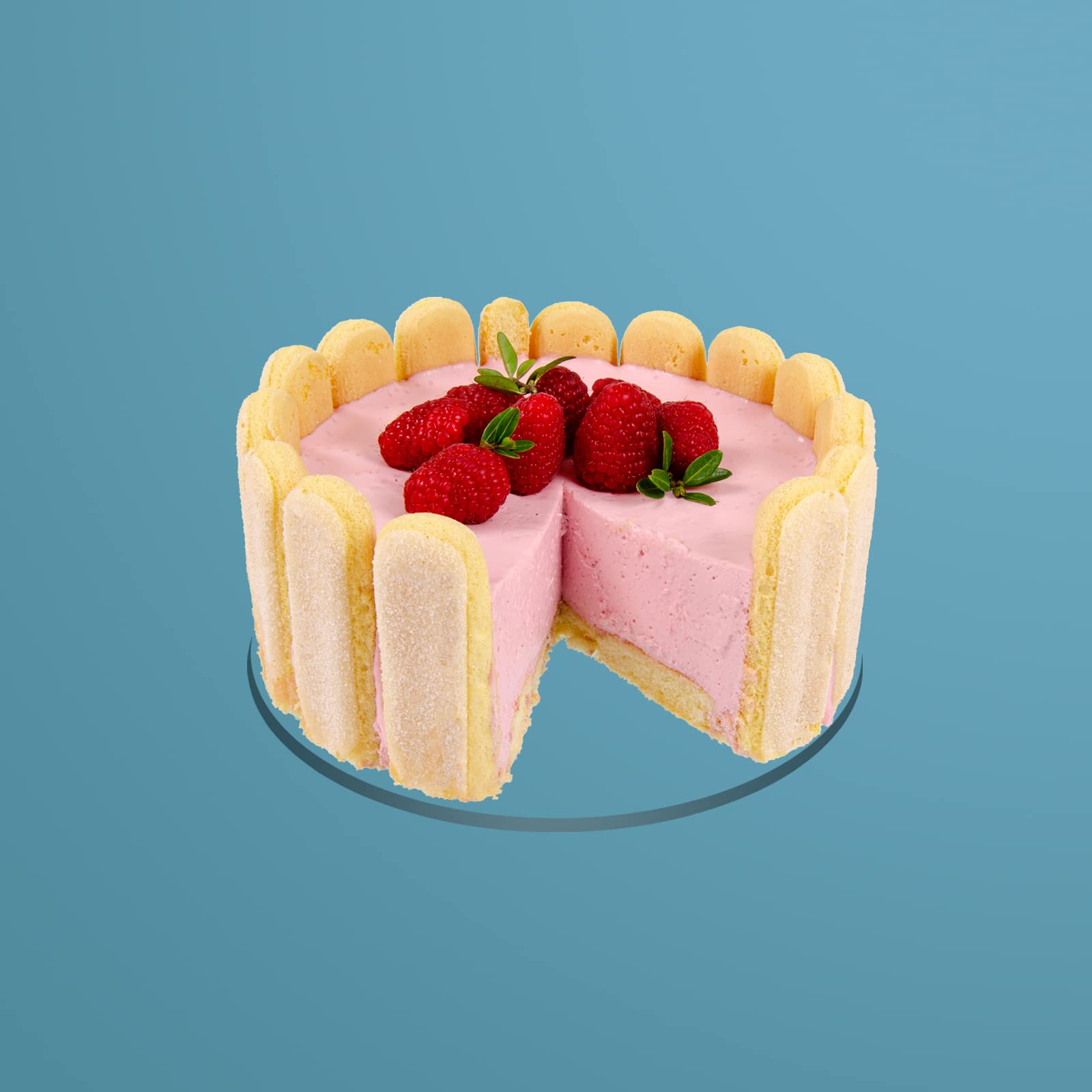 coox Springform Set: 26 cm & 18 cm mit Glasboden - Backen & Servieren in Einem I Lösbarer Antihaft-Silikonring I Kein UmsetzenI Auslaufsicher I Spülmaschinenfest Dunkelrot