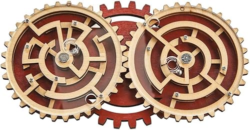 Project Genius Doble problema, multicolor, rompecabezas de cerebro, rompecabezas, juego de rompecabezas, rompecabezas de madera 3D para adultos,