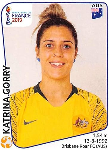 Miniatura 1 de 2019 Panini FIFA Women's World Cup France Album Stickers (Individual Sticker Only) Soccer #186 Katrina Gorry Australia 2 Inch by 2 12 Inch