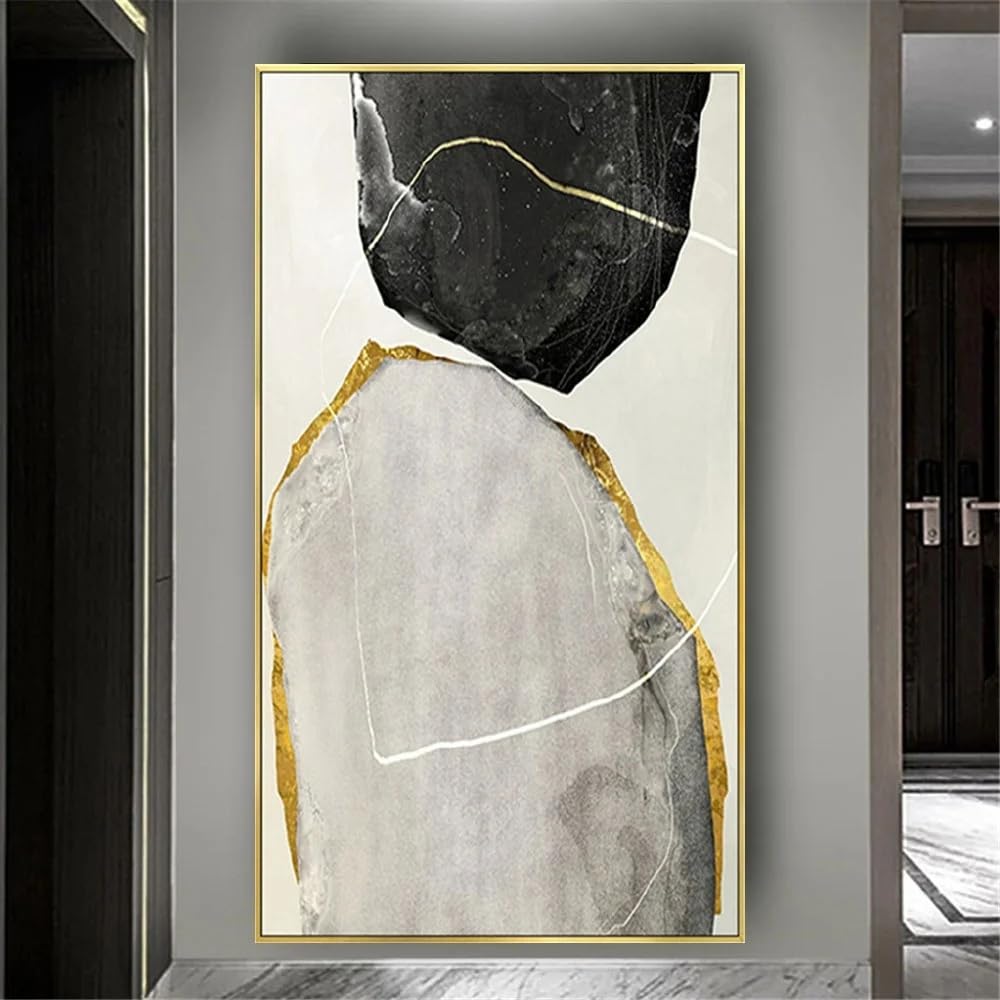 GOSRD Canvas Painting Abstract Home Decor Mural Modern Scandinavian Wall Art Picture Bedroom(80X160cm)