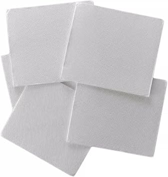 AGM Separator for Zinc-Manganese Batteries, Ultra-Fine Glass Fiber Absorption Membrane 100mm x 100mm x 2.0mm, 100 Sheets