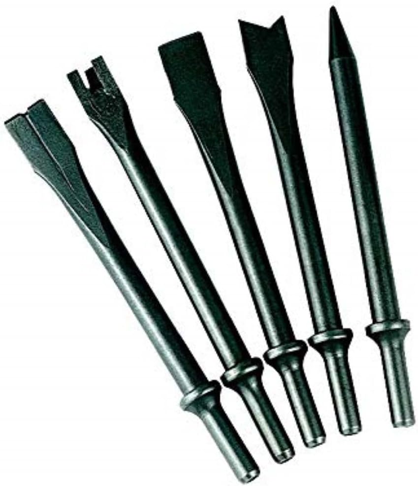 - Ingersoll Rand 9500 Chisel Bit Kit for 114GQC Edge Series Air Hammer, 5 Piece Set Includes Tapered Punch, Flat Chisel, Panel Cutter, Sheet Metal Cutter, Spot Weld Breaker