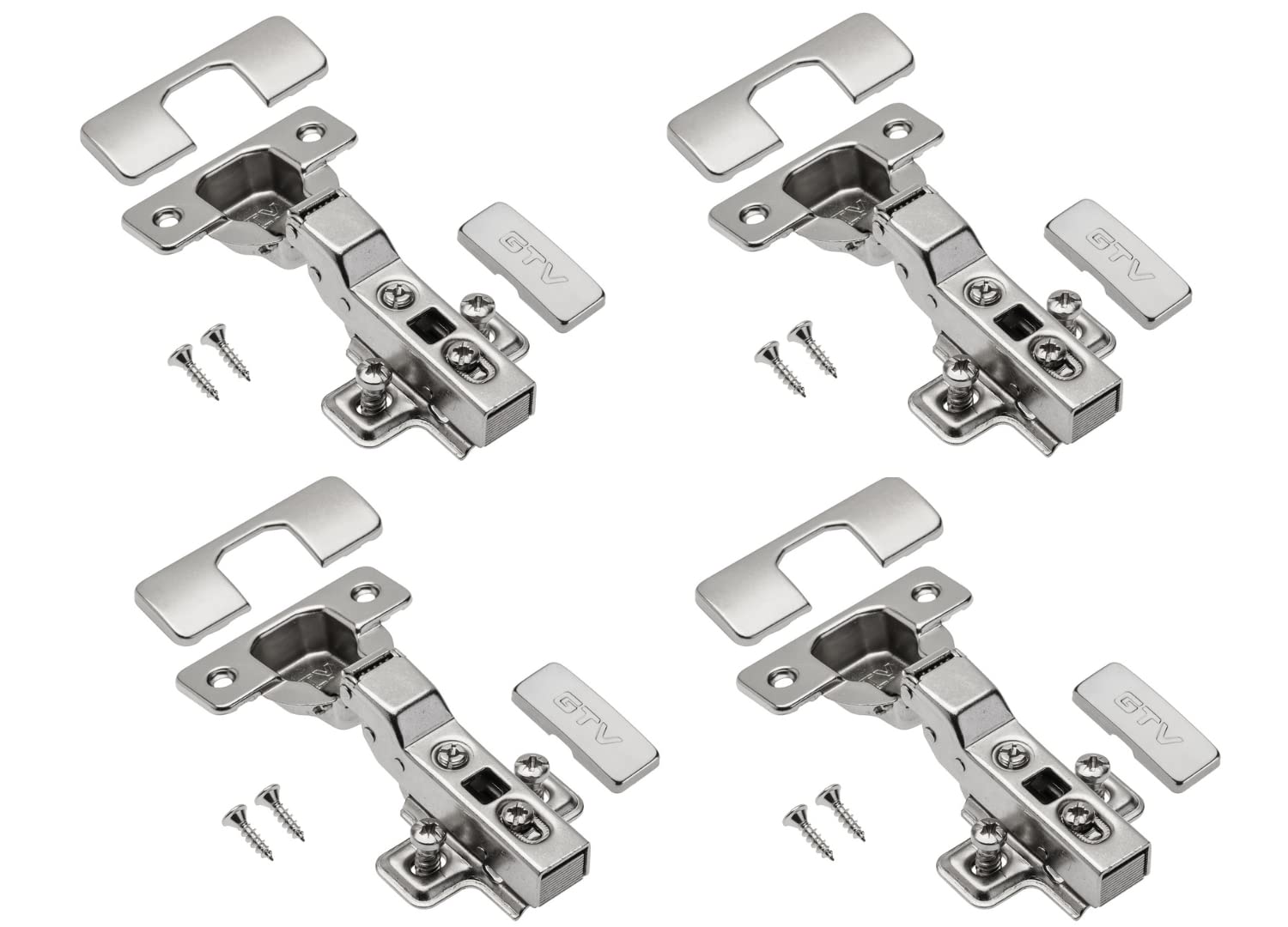 Gtv Silver Zm-Echc08zeo-X4, Pack Of 4