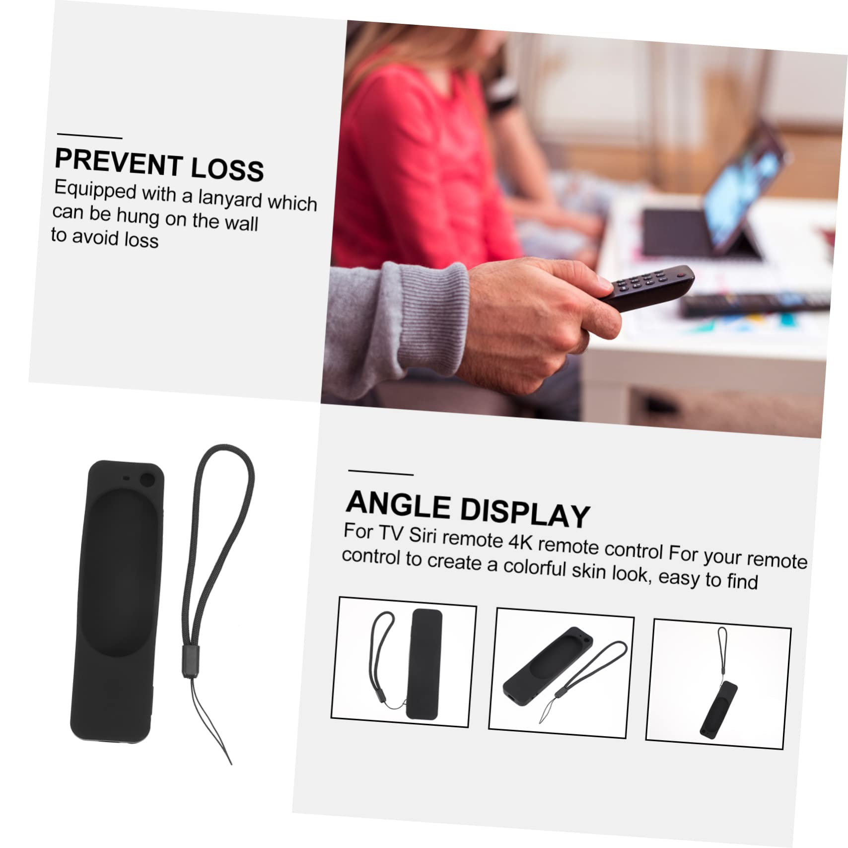 UKCOCO 5pezzi Custodia Protettiva Con Cinturino Compatibile Per Telecomando Tv Resistente Agli Urti Antiscivolo Facile Da Installare Protezione Completa Da Graffi e Polvere