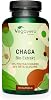 Organic Chaga Mushroom Capsules High Dose: 6000 mg from Extract 10: 1 40% Polysaccharides - 30% Beta Glucans Laboratory Tested Vegan - No Additives German Production Vegavero