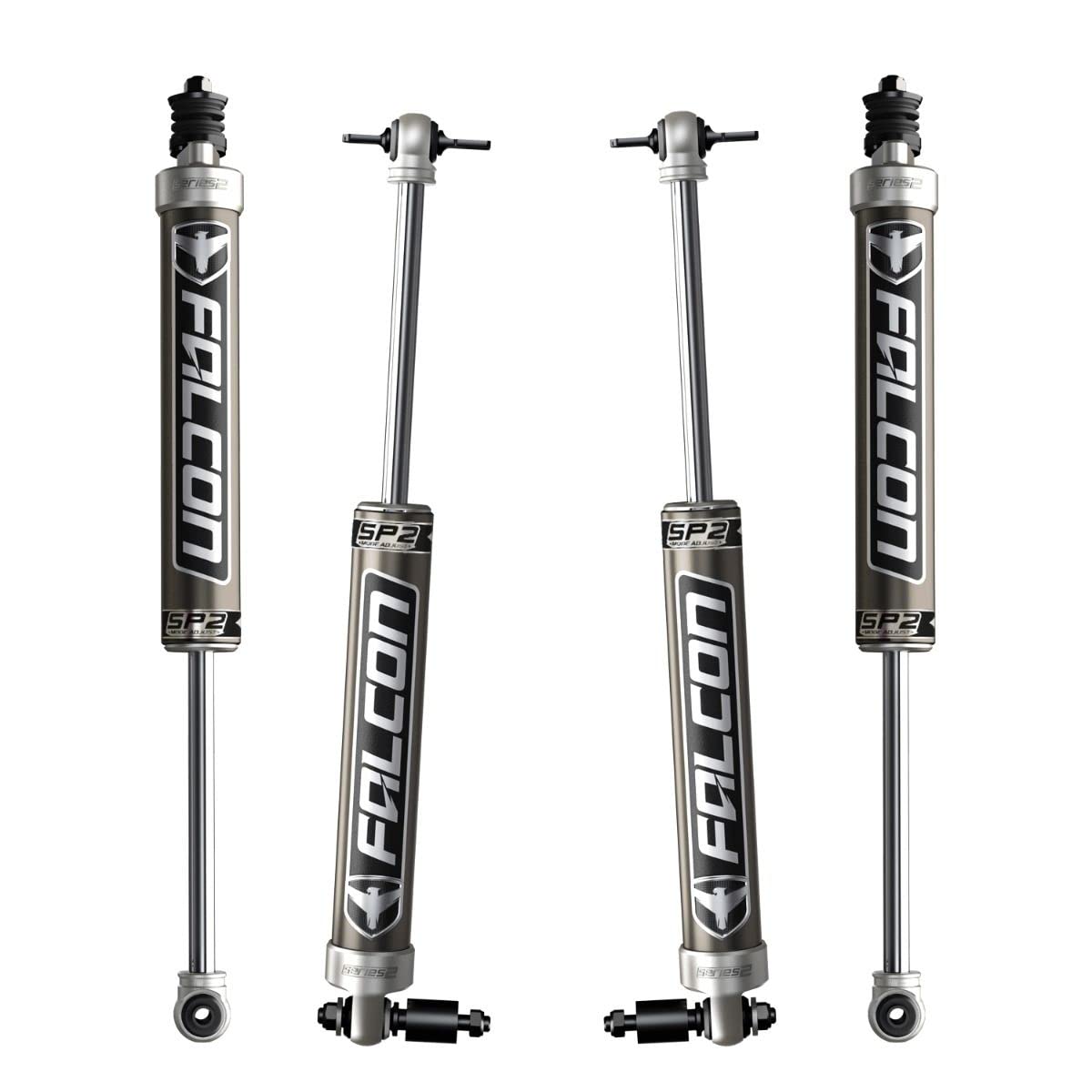 JK 2DR Falcon SP2 2.1 Monotube Shock Kit (1.5–2.5” Lift)