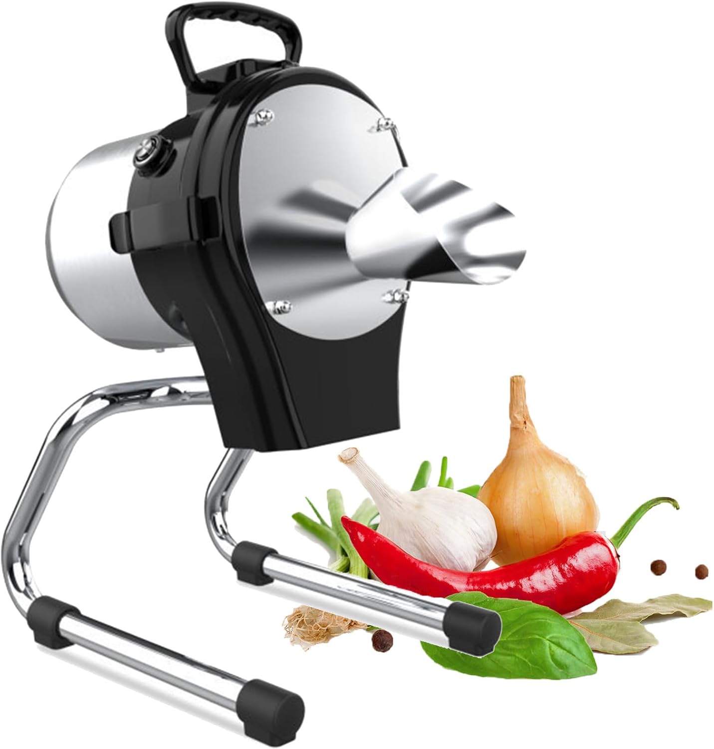 Commercial Vegetable Slicer,Scallion Cutter,Food Processor & Chopper Machine,for Pepper,Chopped Green Onions, Onion,Coriander,Leeks,Shredded Ginger,6000BPM,110W