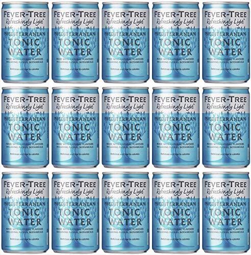 Fever-Tree Refreshingly Light Mediterranean Tonic Water 15 x 150ml Cans