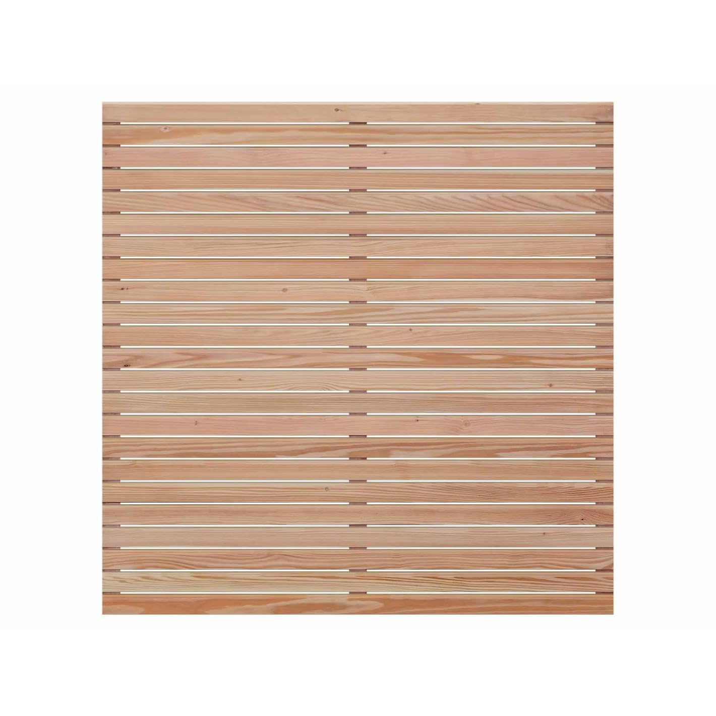 WOODTEX Sichtschutzzaun Rhombus Lärche 180x180 cm Naturbelassen