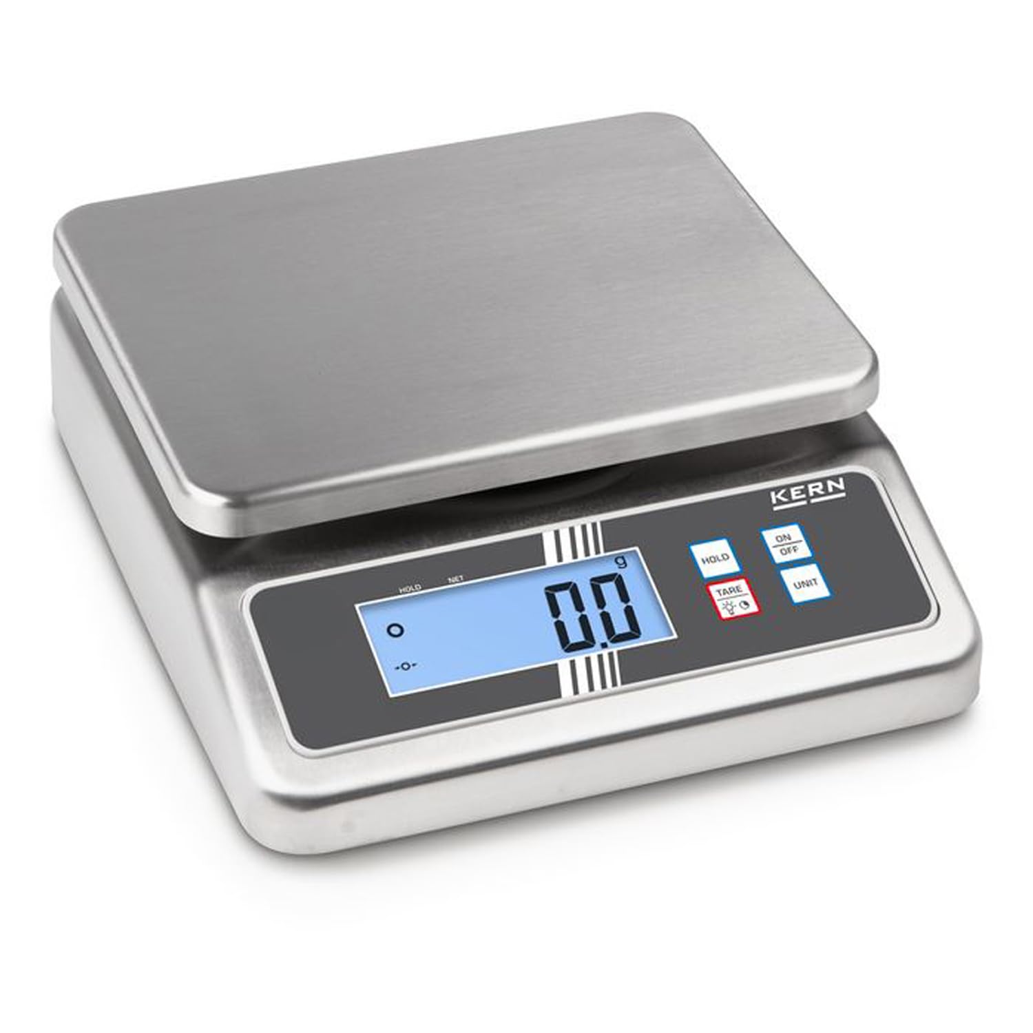 Kern FOB 30K-3NL - Bilancia da tavolo, Portate [Max]: 16 kg / 30 kg, Divisione [d]: 2 g / 5 g