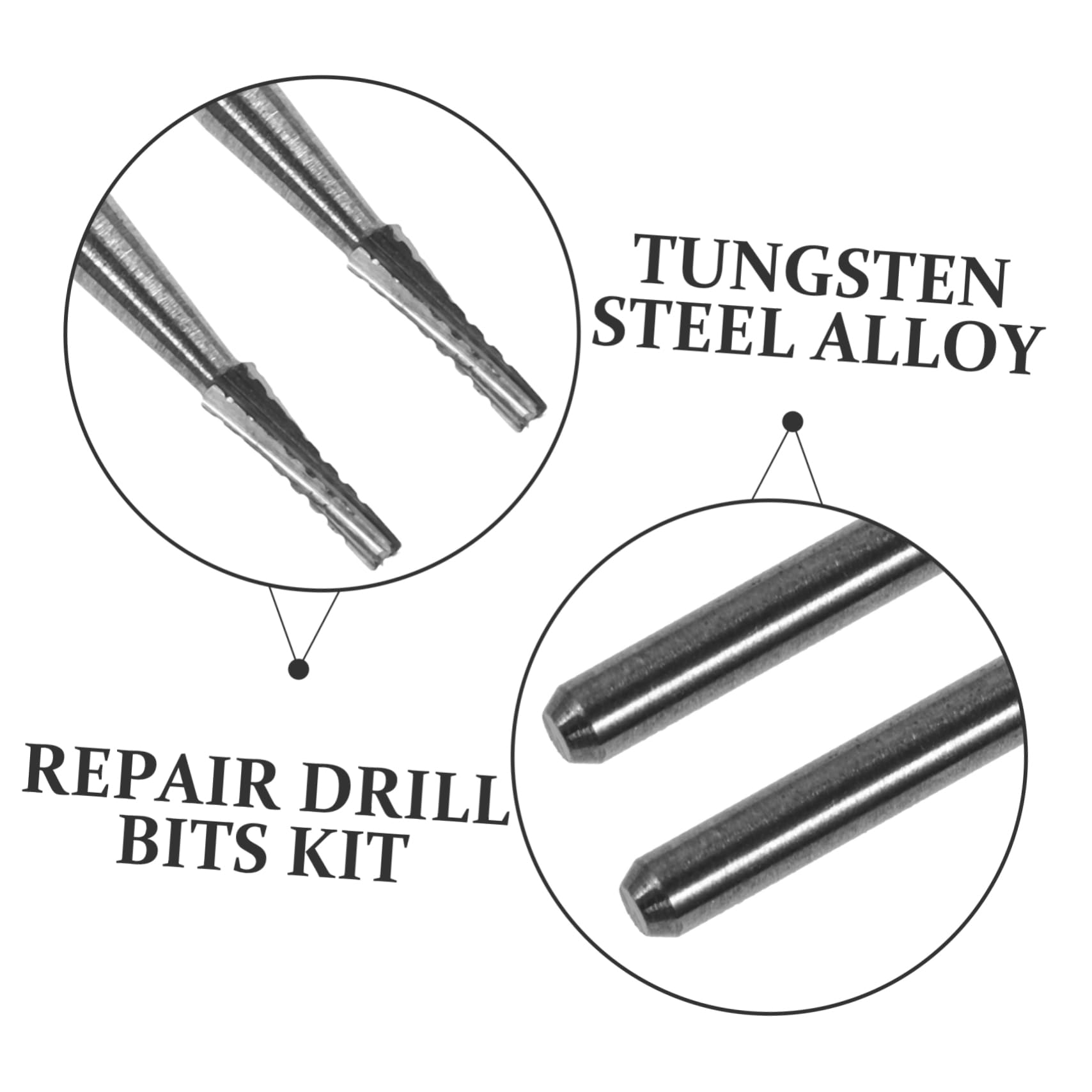 25pezzi Kit Riparazione Parabrezza Auto Punte Trapano Tungsteno per Riparazione Crepe e Scheggiature Parabrezza Precisi per Riparare Auto