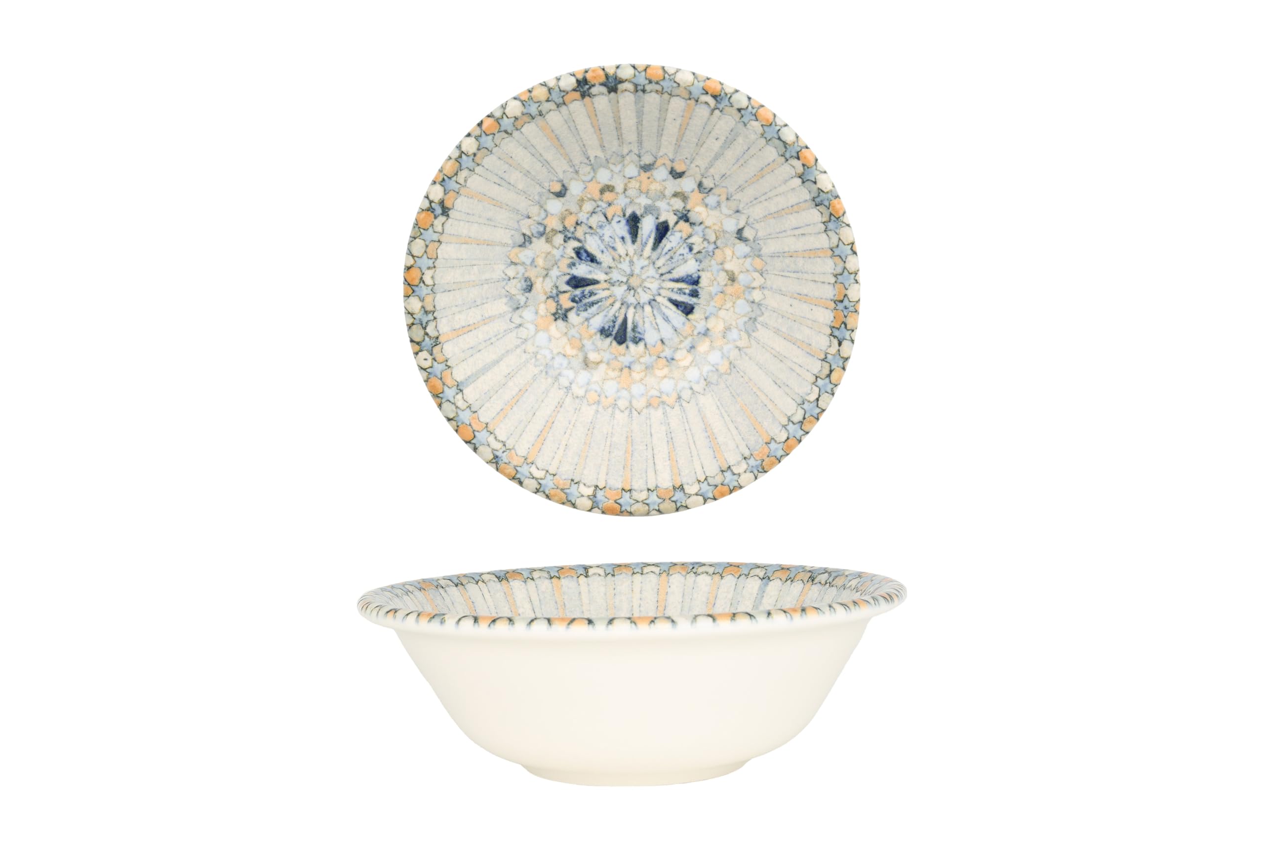 Bonna Zestaw obiadowy (średni) - Luca Mosaic - 24 sztuki - 6 Osób - Porcelana