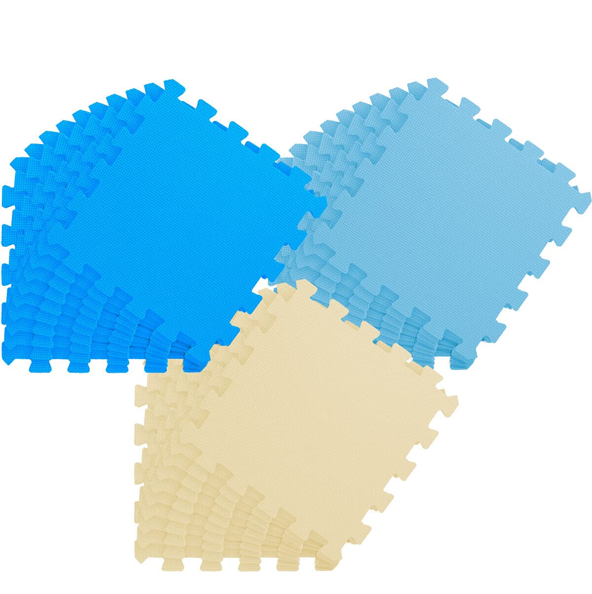 LittleTom 27 Pezzi Tappetino Puzzle per Bambini - 30x30 Tappeto Neonato Tatami da Gioco Schiuma EVA
