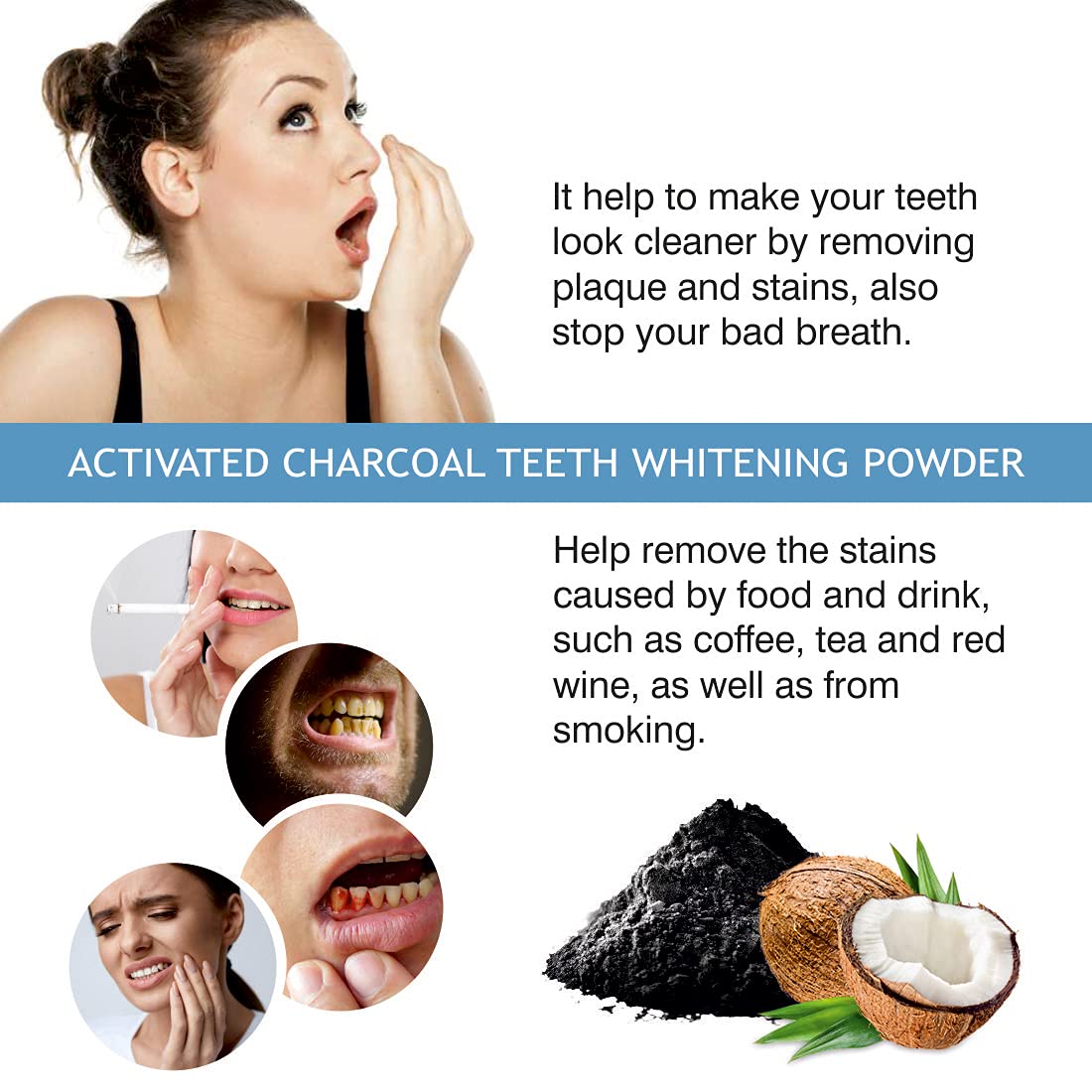 Nuerma Science Activated Charcoal Teeth Whitening Powder, 50 GM 3