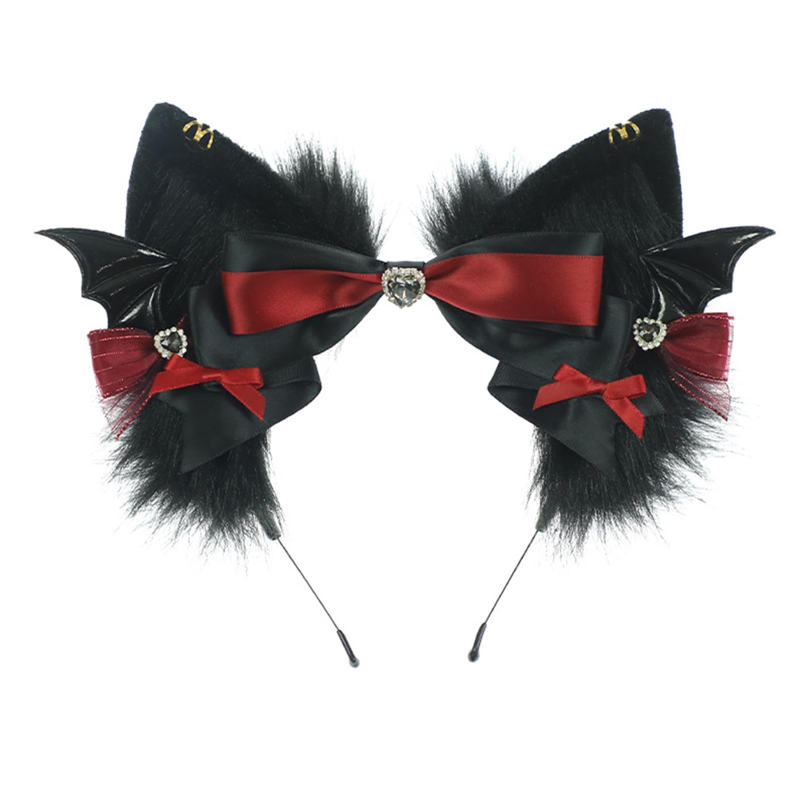 Bandeau oreilles de chat avec queue en peluche, le cadeau de carnaval idéal - 8