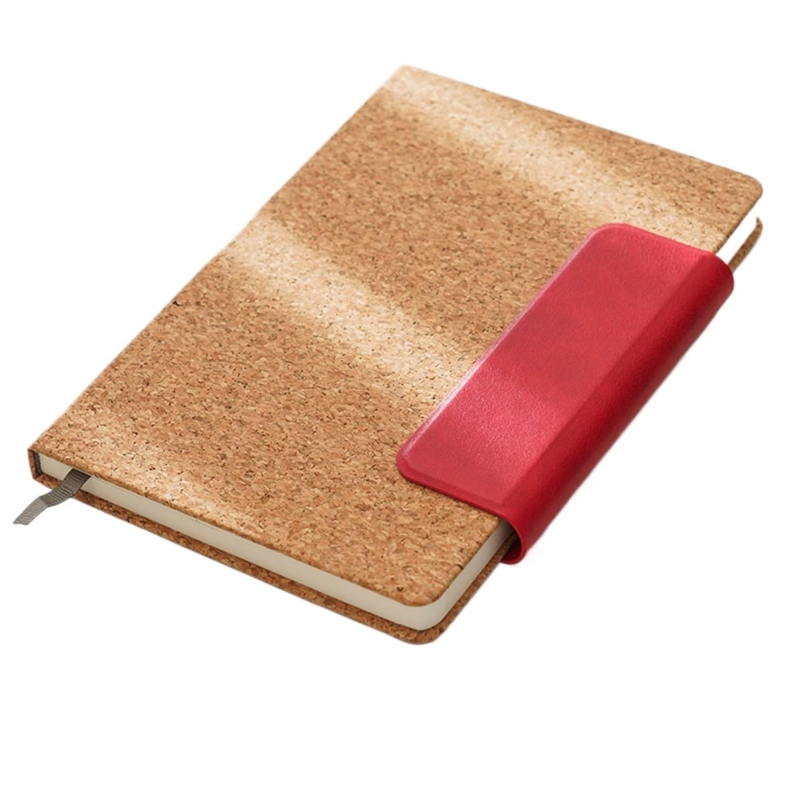 Cahier Bloc-Notes Carnet en Liège Créatif avec Fermeture Magnétique for Comptes Rendus De Réunions Et Agendas Matériel de Dessin(Rot)