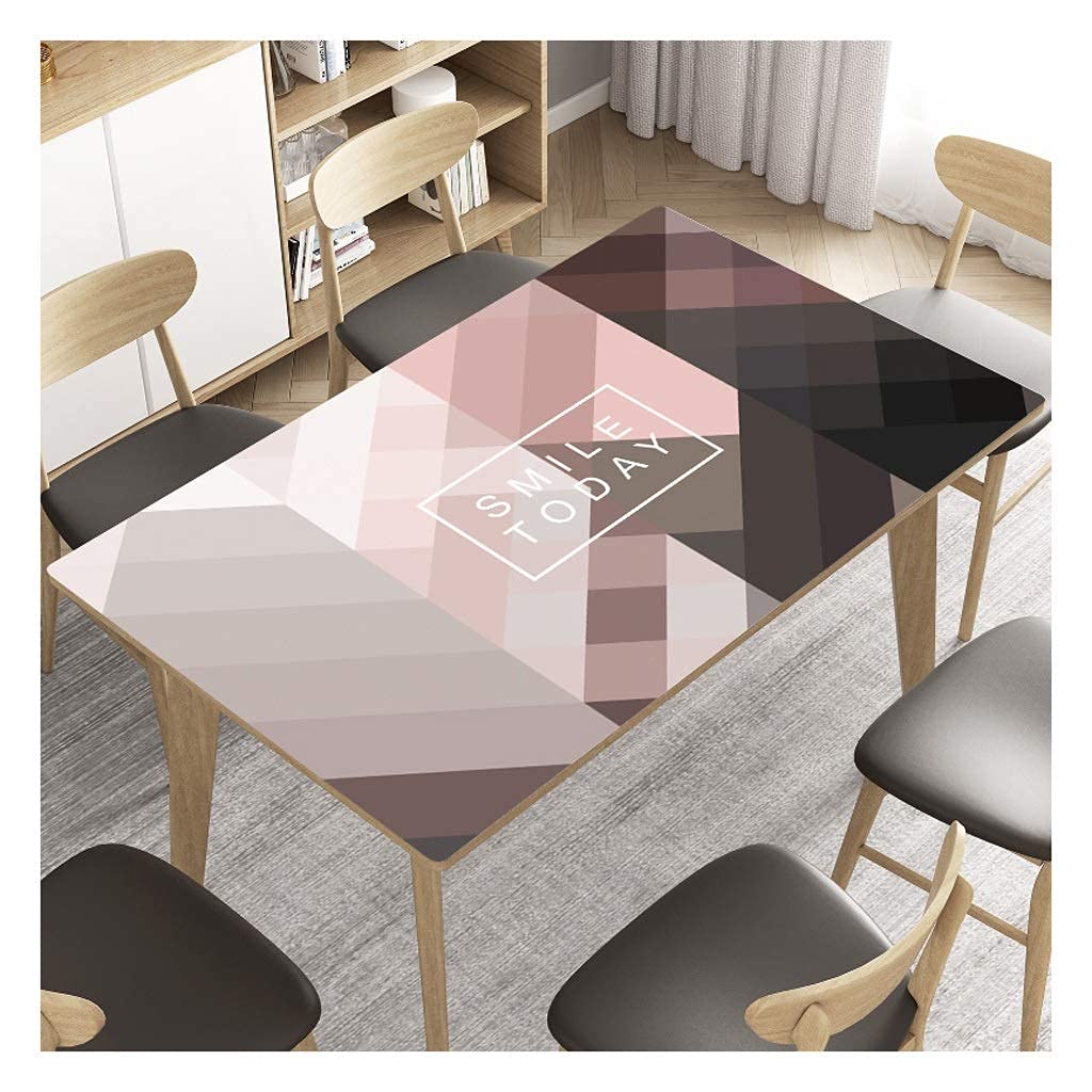 Nappe de café en cristal transparent et protecteur de table imperméable en PVC moderne