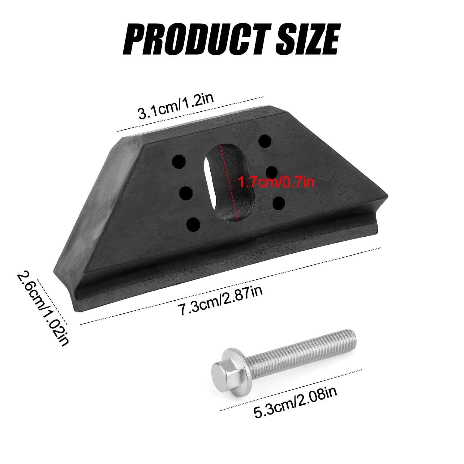Zestaw do Mocowania Akumulatora Base Clamp, 2 Zaciski do Mocowania Akumulatora Samochodowego i 2 Sruby ze Stali Nierdzewnej Kompatybilny z Buick Cadillac Chevy Pontiac, Zamiennik nr 14005061