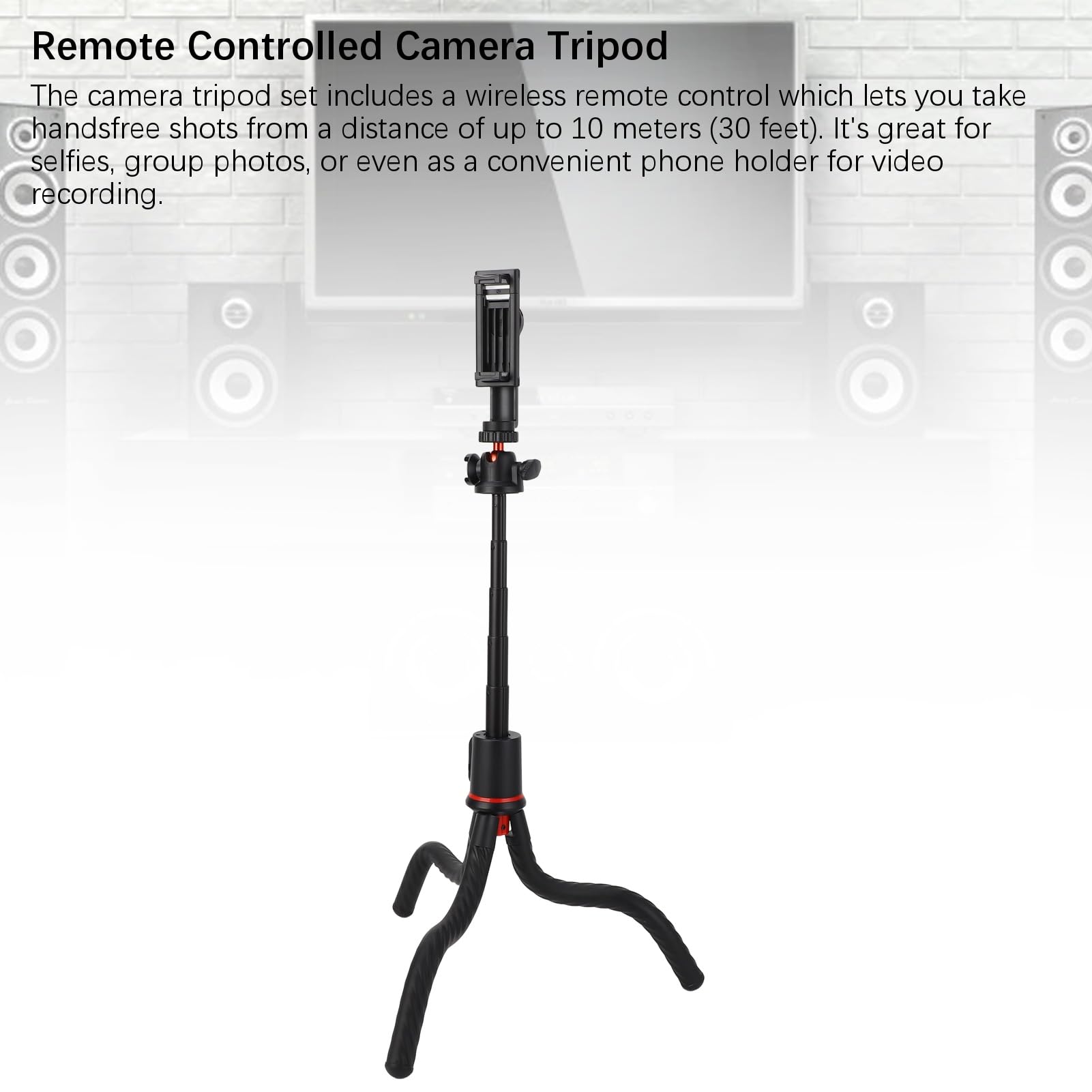 Treppiede per Selfie Stick Bluetooth, Supporto Portatile