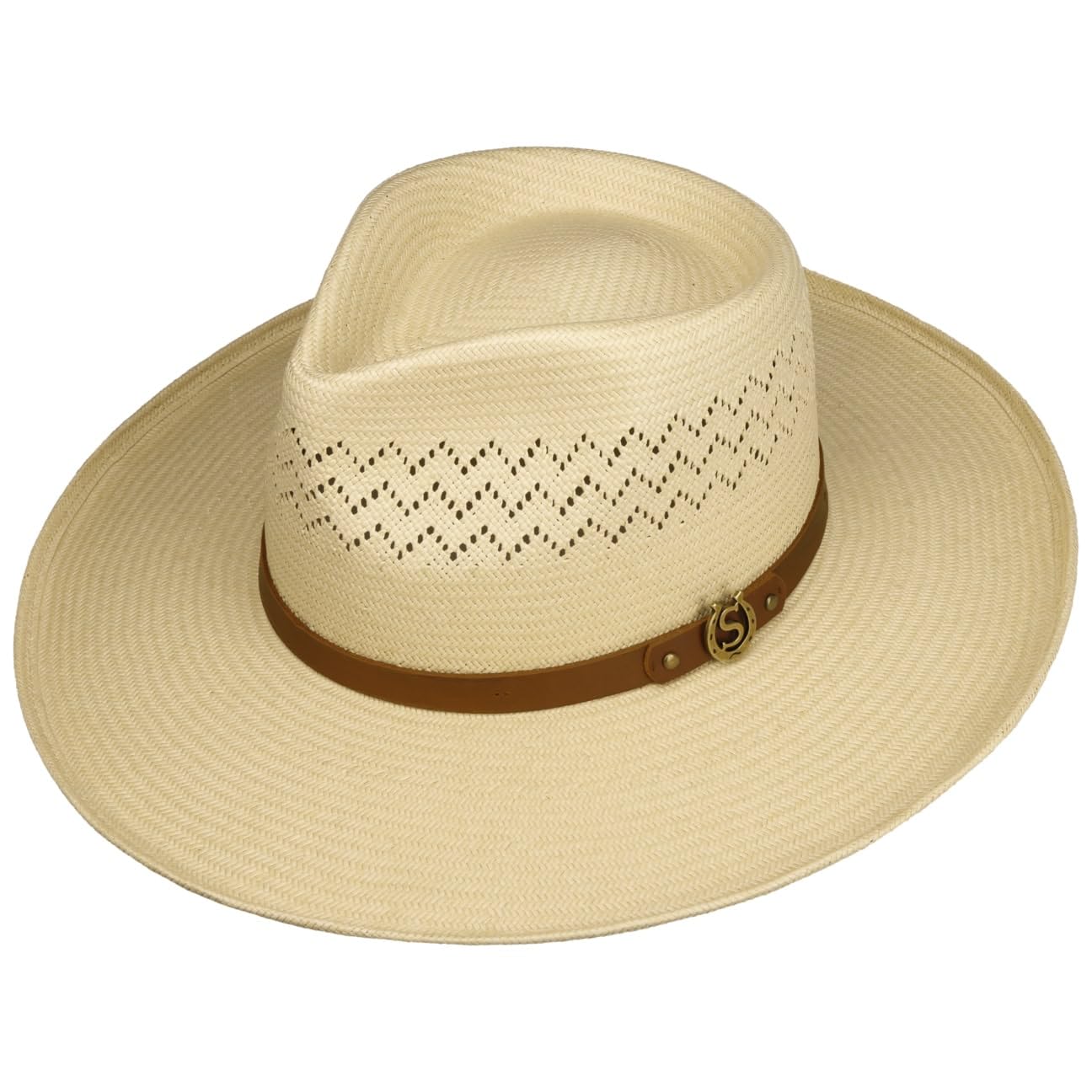 Stetson Salcott Outdoor Sombrero de Paja Toyo Estilo Western Unisex Primavera Verano