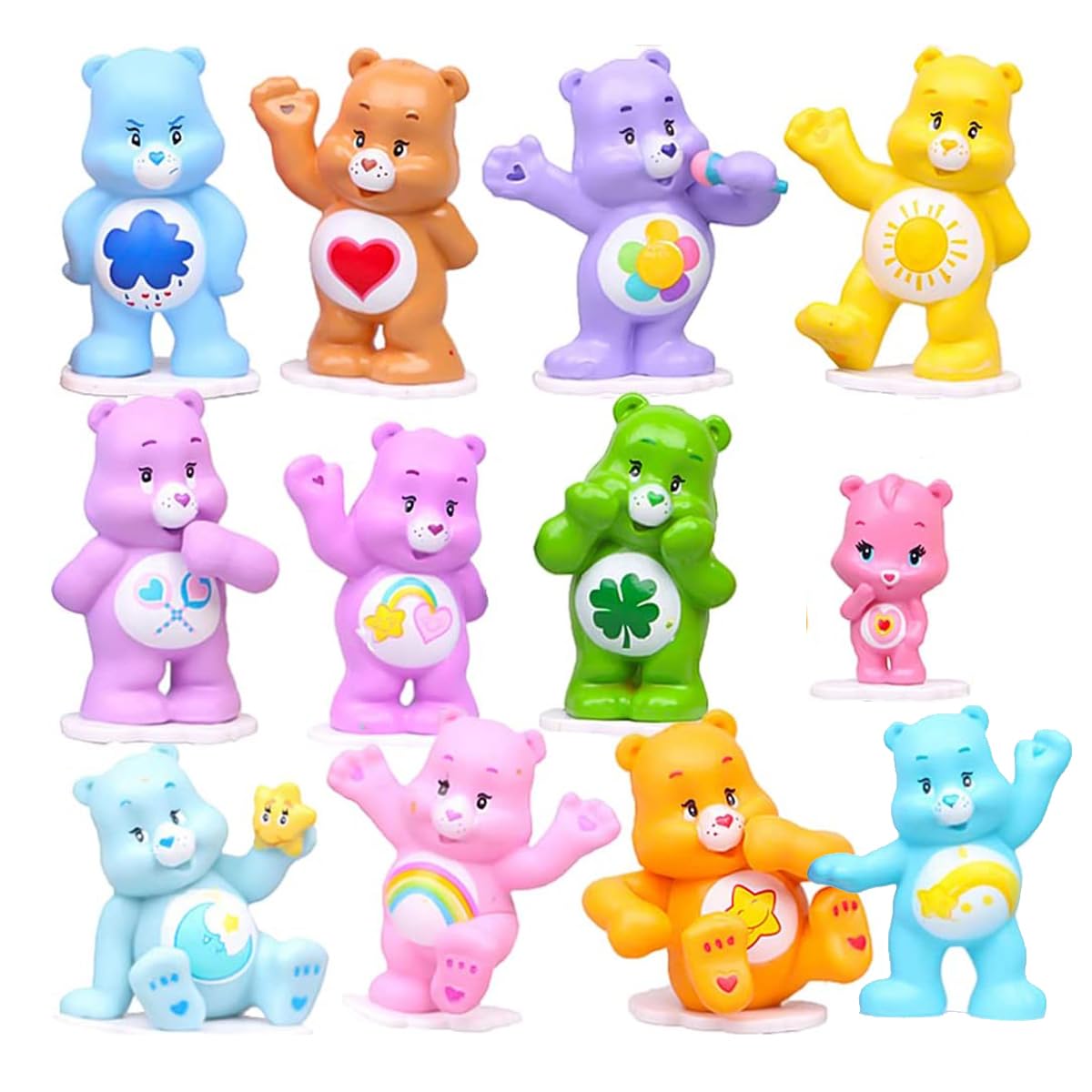 Amazon.co.jp: HODGON 12個 かわいいクマ アニメフィギュアモデル 