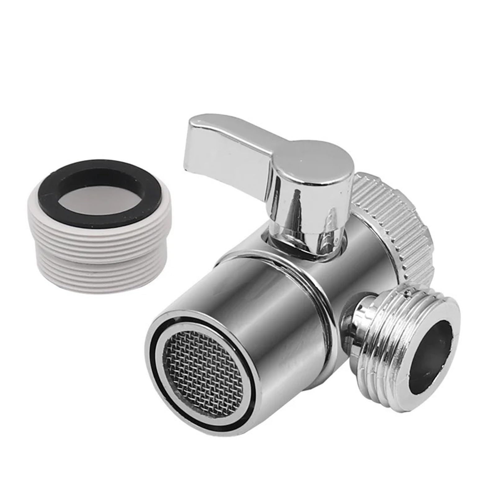 BNGDFDGH Alloy Switch Faucet Adapter Kitchen Sink Splitter Diverter Valve Water Tap Connector for Toilet Bidet Shower Kichen Accessories(Plastic)