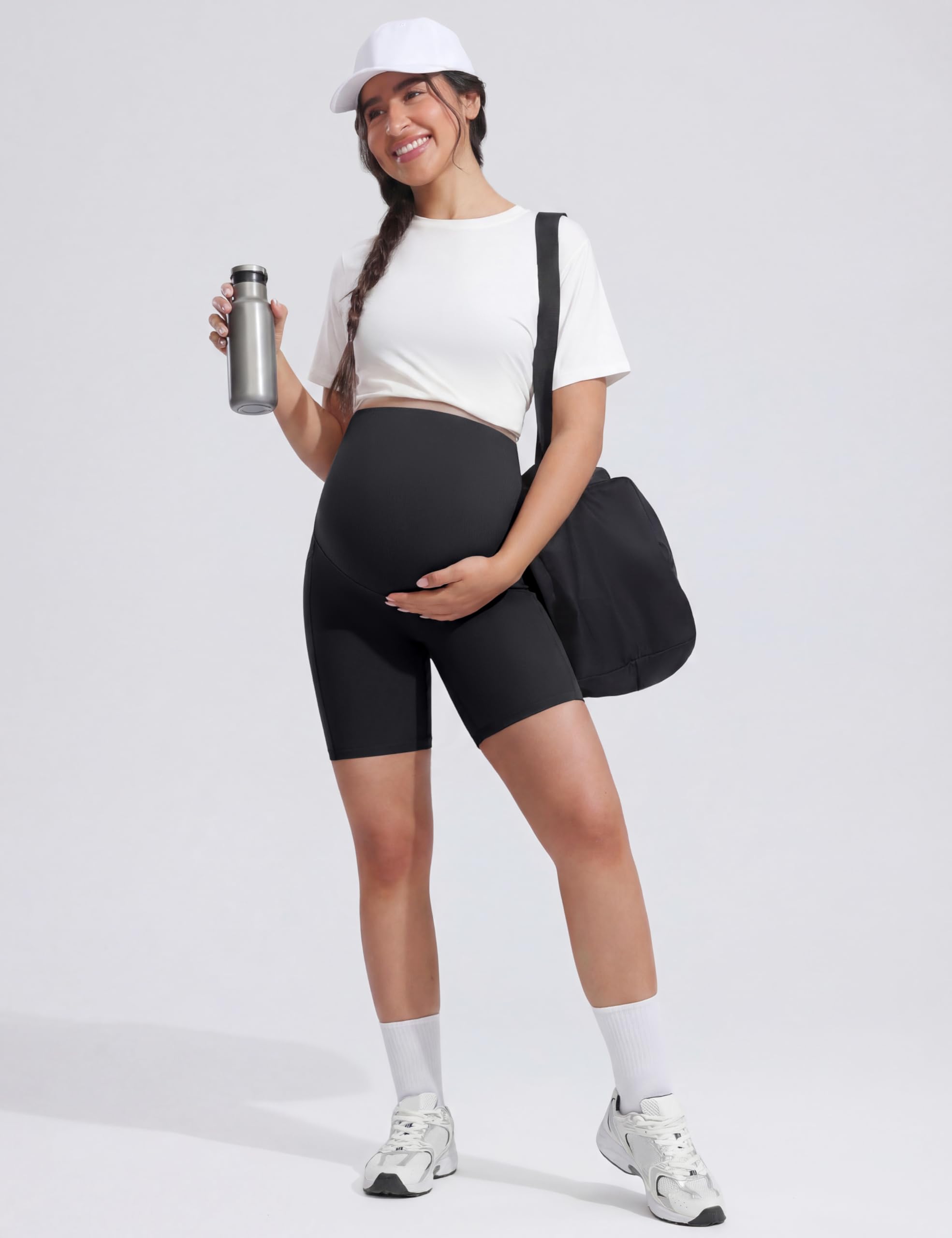 POSHDIVAH Pantaloncini da Yoga (Pacco da 3) Donna