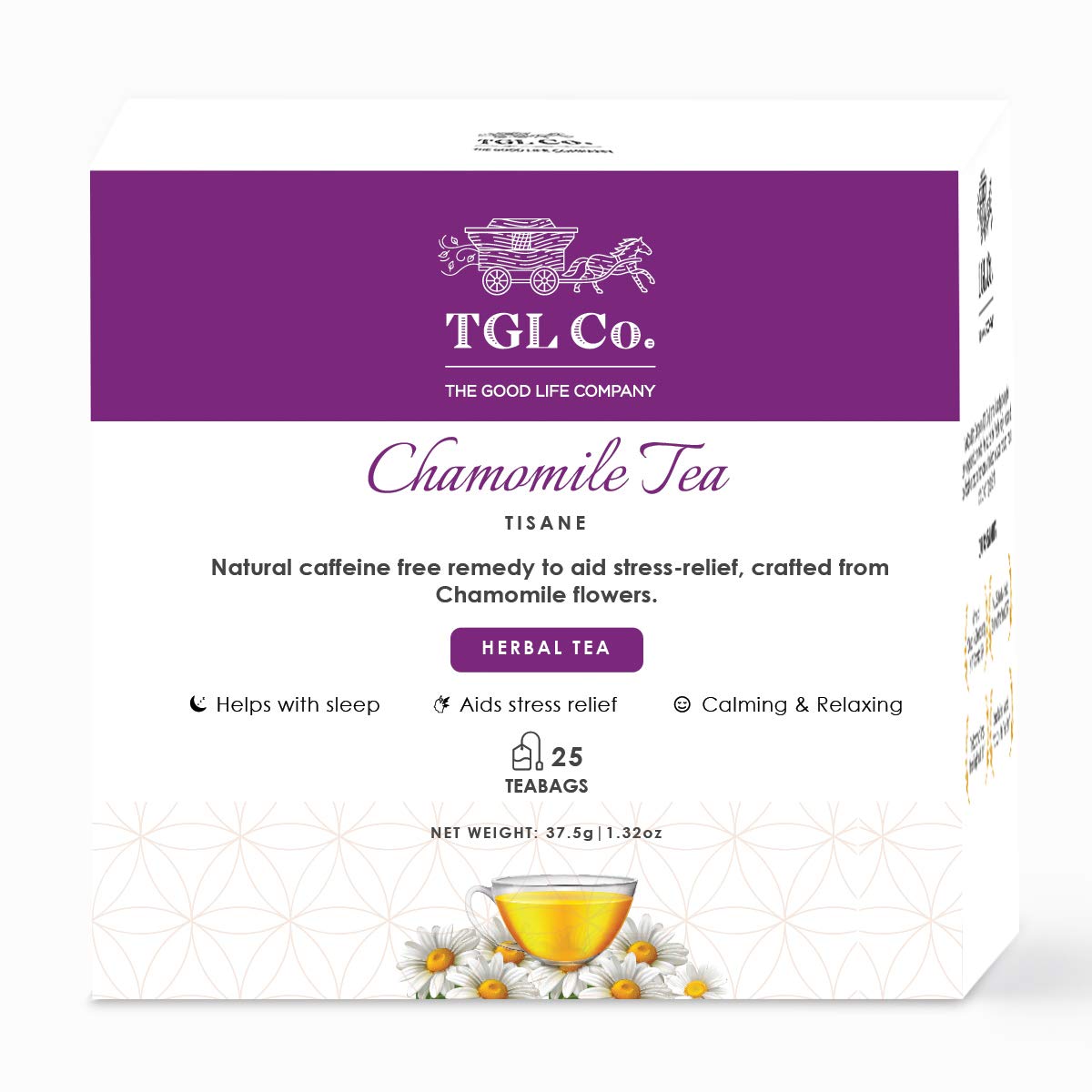 TGL Co. Chamomile Dust Tea Bags - Teabags Box (25 Tea Bags) Pack of 2 (B08QVLGPSV) Amazon Price History, Amazon Price Tracker