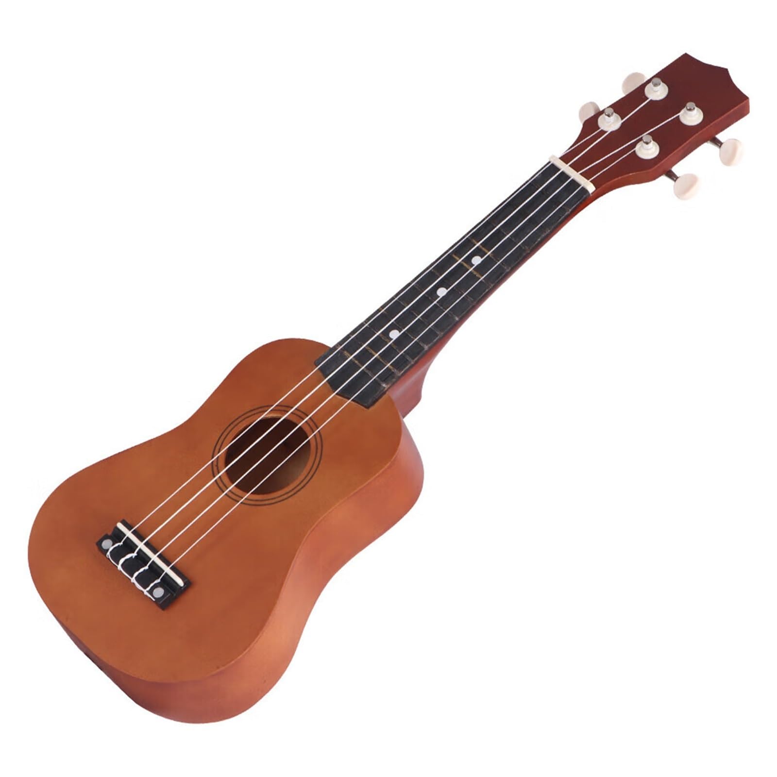 Ukulele Per Principianti Ukulele In Legno Massello Per Principianti Adulti E Mini Chitarra Da 21 Pollici Per Studio Autonomo(Black)