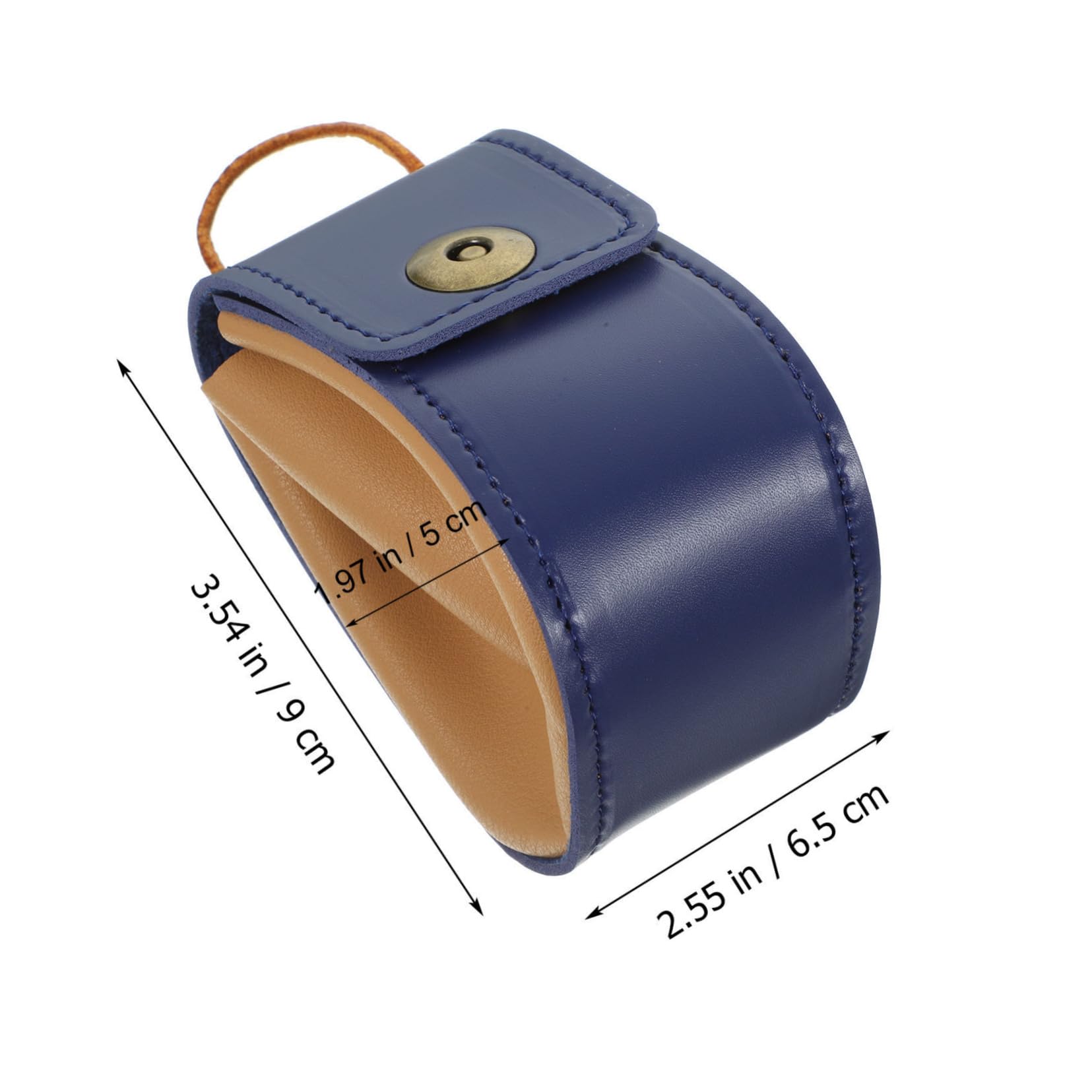 TOPBATHY 5 Pièces de Rangement Bleu de Rangement de Jouets dés Portable dés Jeu Pochette Rangement Pochette de Rangement à dés résistant à l'usure étui à dés Cuir Blue