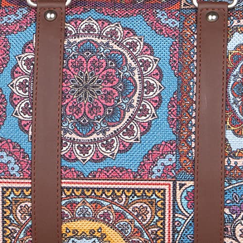 Image of ZOUK Vegan Leather Handmade Women's Handbags with double handles and detachable Sling Strap