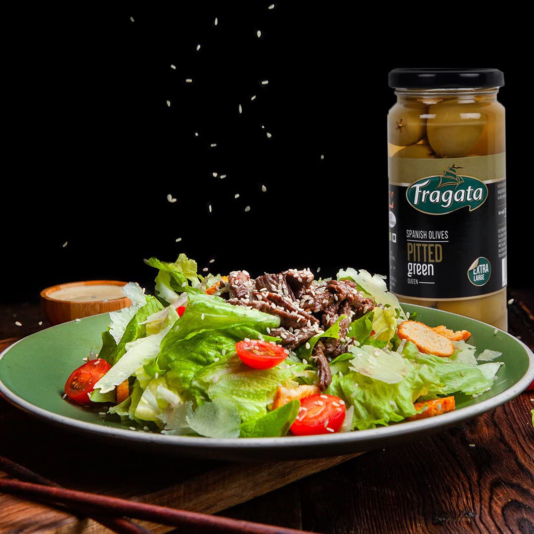 Fragata Queen Pitted Green Olives 340G - Image 7 thumbnail