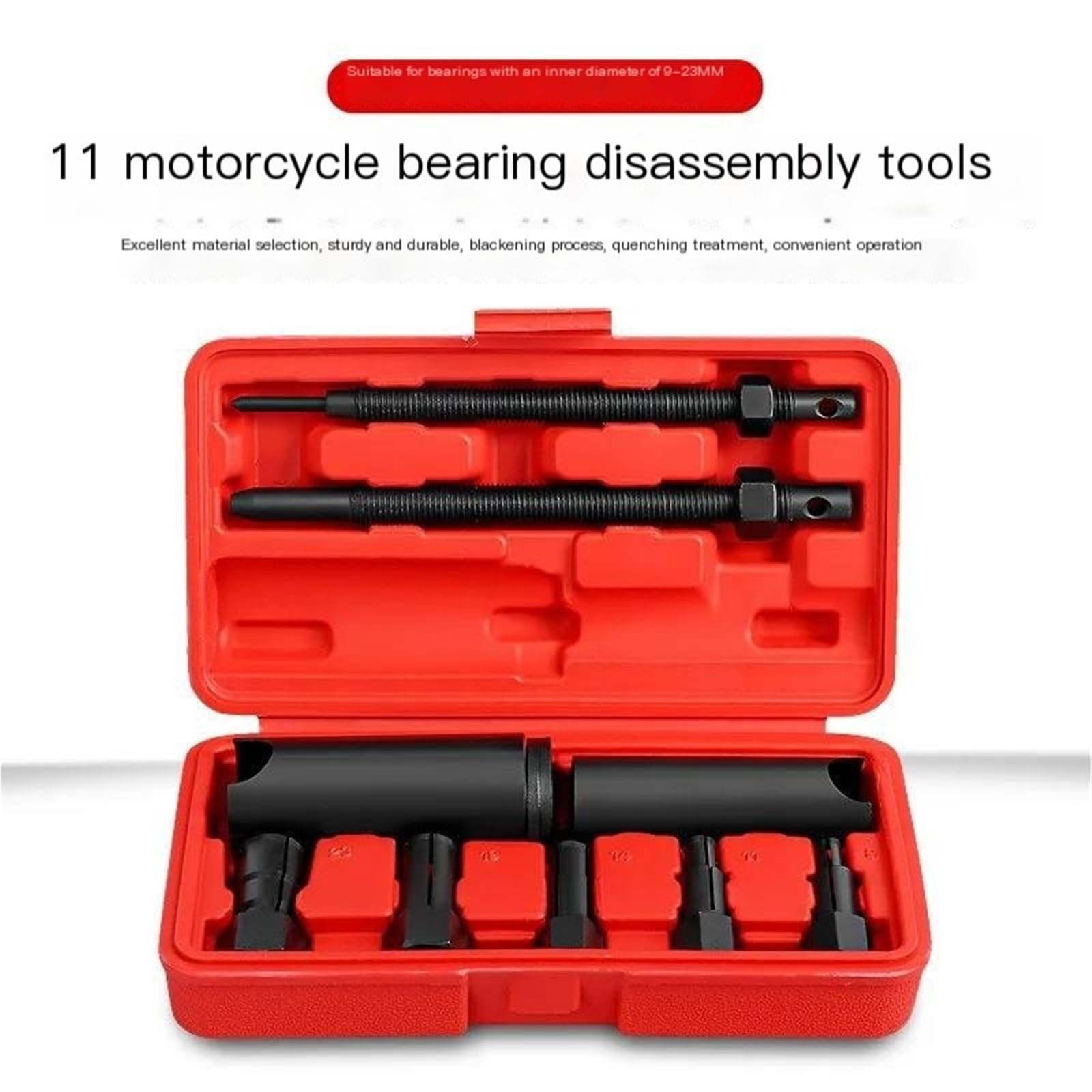 11 pezzi 1/2" Attrezzo per l'installazione del tirante interno della motocicletta, set di estrattori per cuscinetti ruota