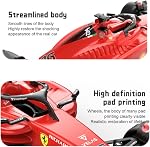 RASTAR Ferrari F1-75 Model RC Car, 1/18 Scale 2022 Ferrari Formula 1 Remote Control Car F1 Racing Car, Raced by Charles Leclerc + Carlos Sainz