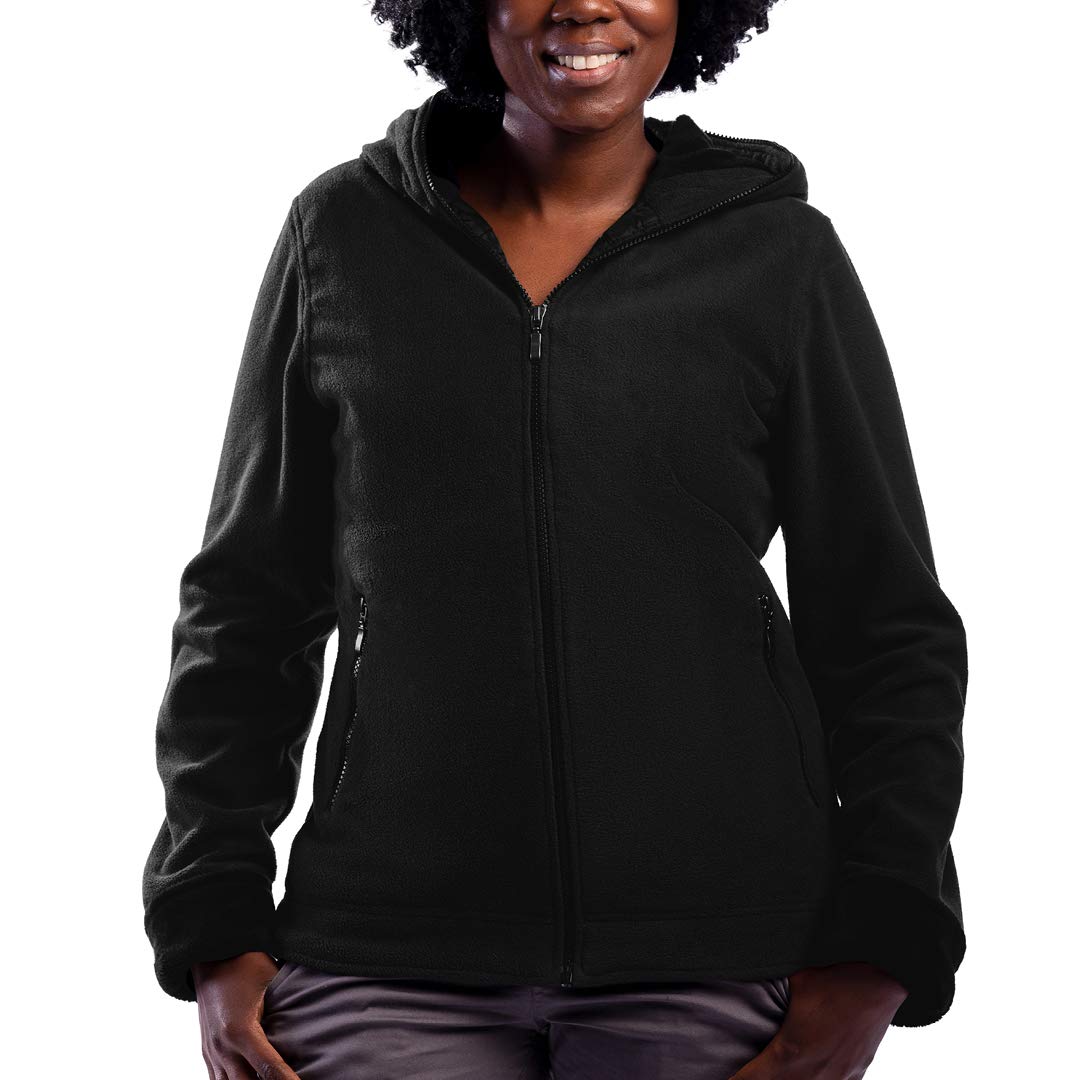 Scottevesthoodie For Women 14 Hidden Pockets Warm Fleece Zip Up