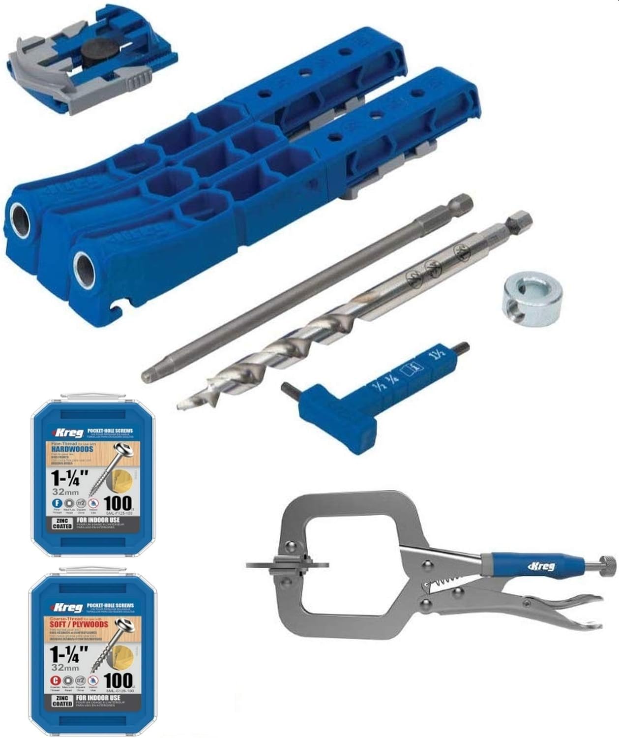 Kreg Pocket Hole Jig 320 with KHCMICRO and two 100 Count Kreg Screws