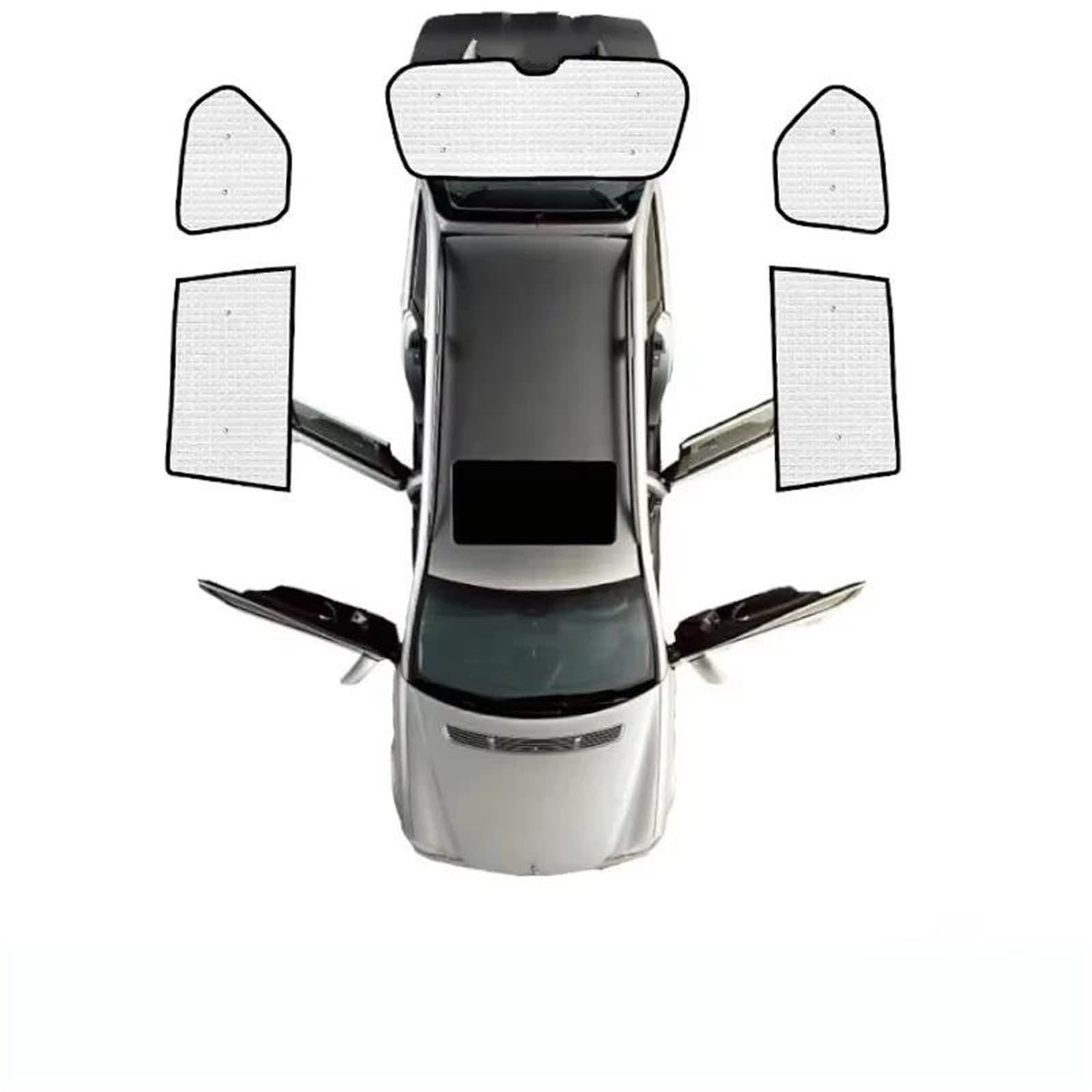 Para Land Para Cruiser Para Prado Para J120 2003~2009 Para LC120 Para FJ120 Accesorios Bloques Delanteros Traseros Automóviles Parasol Coche Magnético(Rear sunshades)