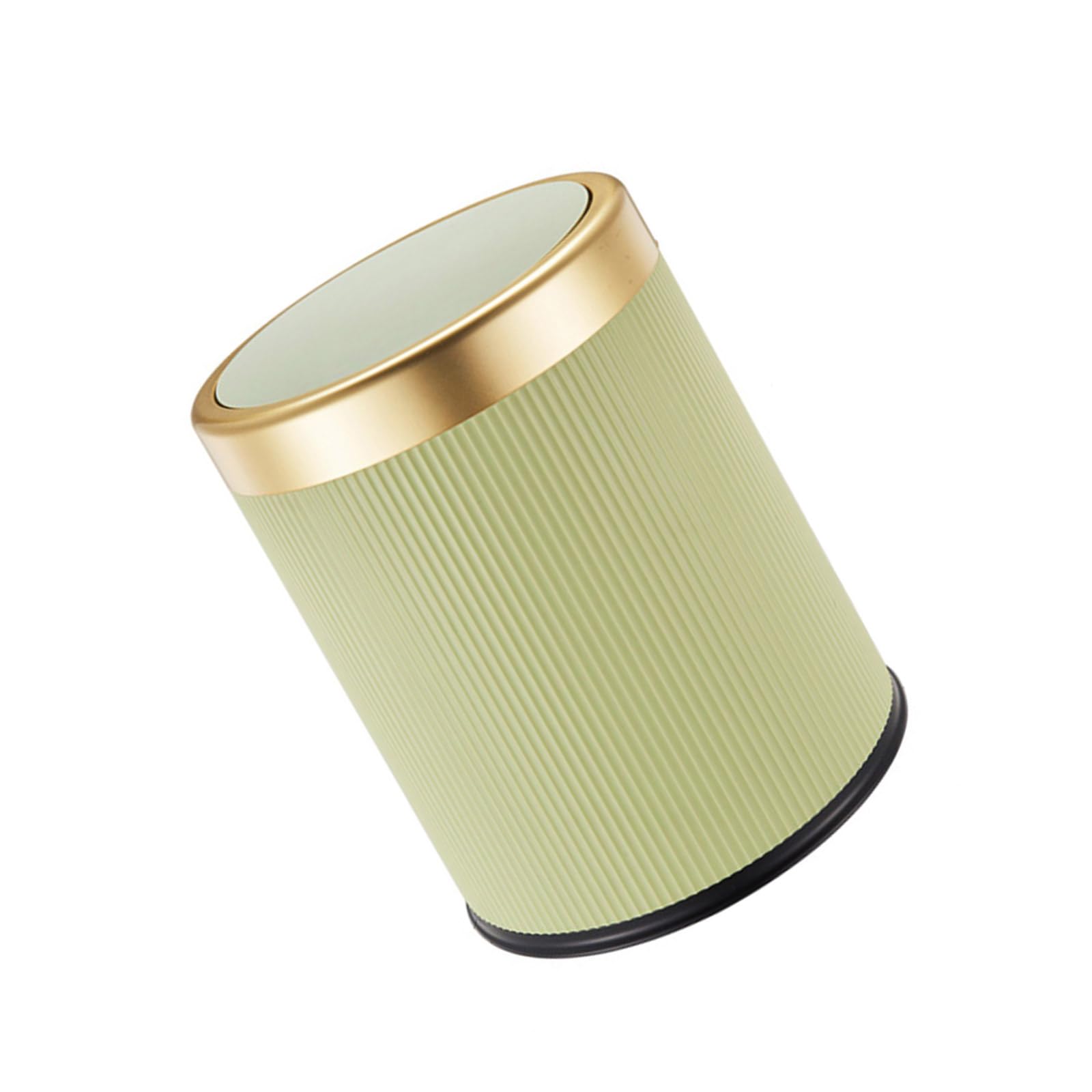 Kalttoy Light Green Round Waste Bin For Home Use, Press Trash Can With Lid Durability Wastbasket Garbage Container Garbage Bin