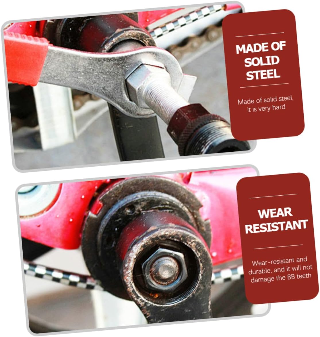 WOONEKY 1set Multi-Function Crank Puller Tool for Convenient Bike Repairs Durable Shaft Remover Crank Extractor for Mountain and Road Bicycles