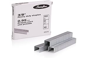 Swingline Heavy Duty Staples: Office Staples 3/8" Long, Sturdy Construction, 100 Staples Per Strip