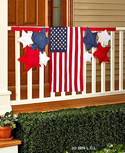 Set of 2 Door Flags Patriotic American 4th of July Party Banner Americana Decor