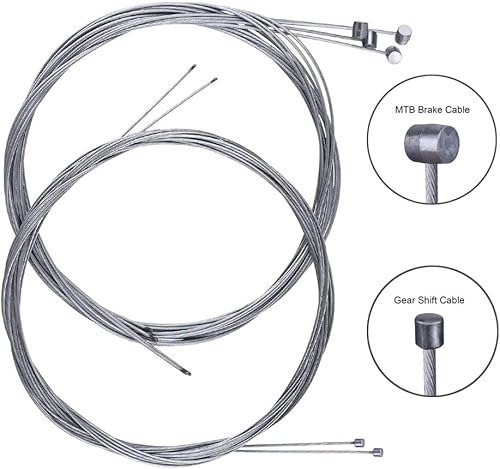 Miniatura 2 de YAKAMOZ 2 en 1 universal bicicleta cambio cambio cambio cable y cable de freno Kit de reemplazo para reparación de bicicleta de carretera Moutain