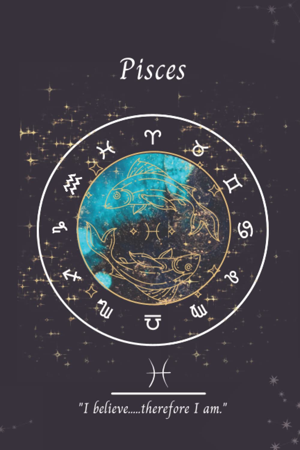 Pisces zodiac Astrological sign notebook: blank lined 120 pages 6 x 9 inches Journal gift for astrology lovers (Pisces zodiac notebook gift )