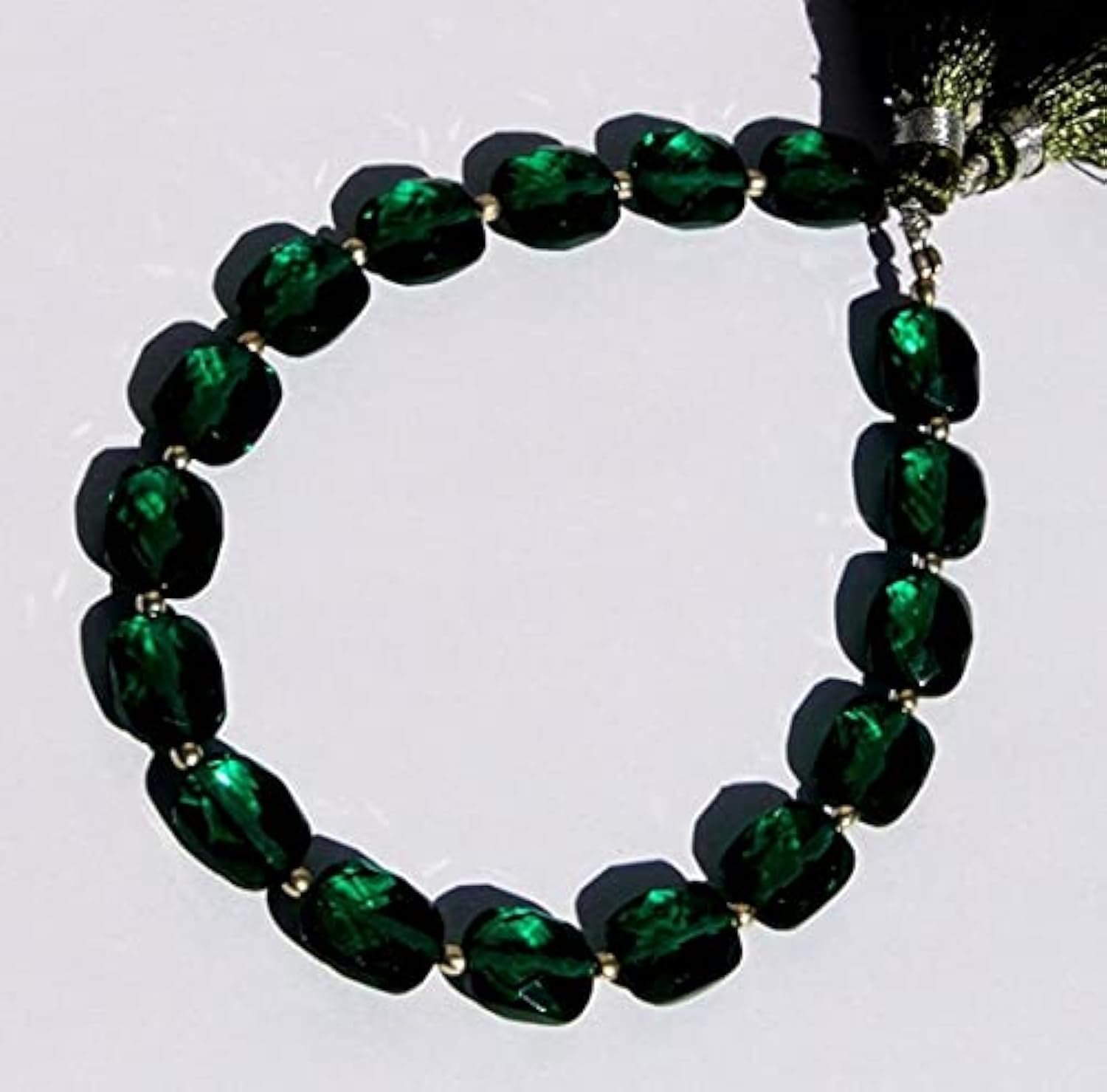 Perles rectangles en quartz vert teal pour réparer et créer des bijoux